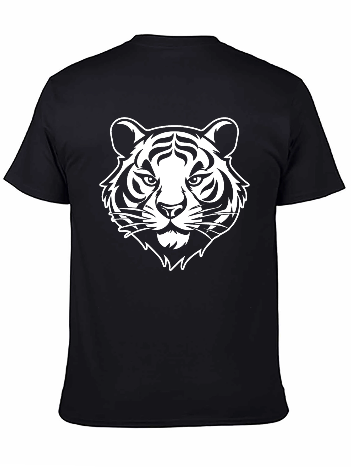 Tiger Graphic Black T-Shirt - Bold Statement Tee