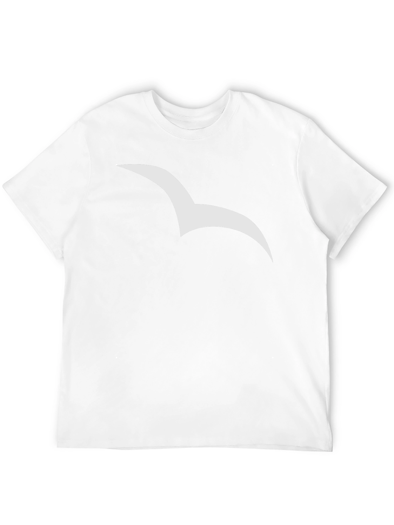 Stylish Black Tee with Seagull Graphic