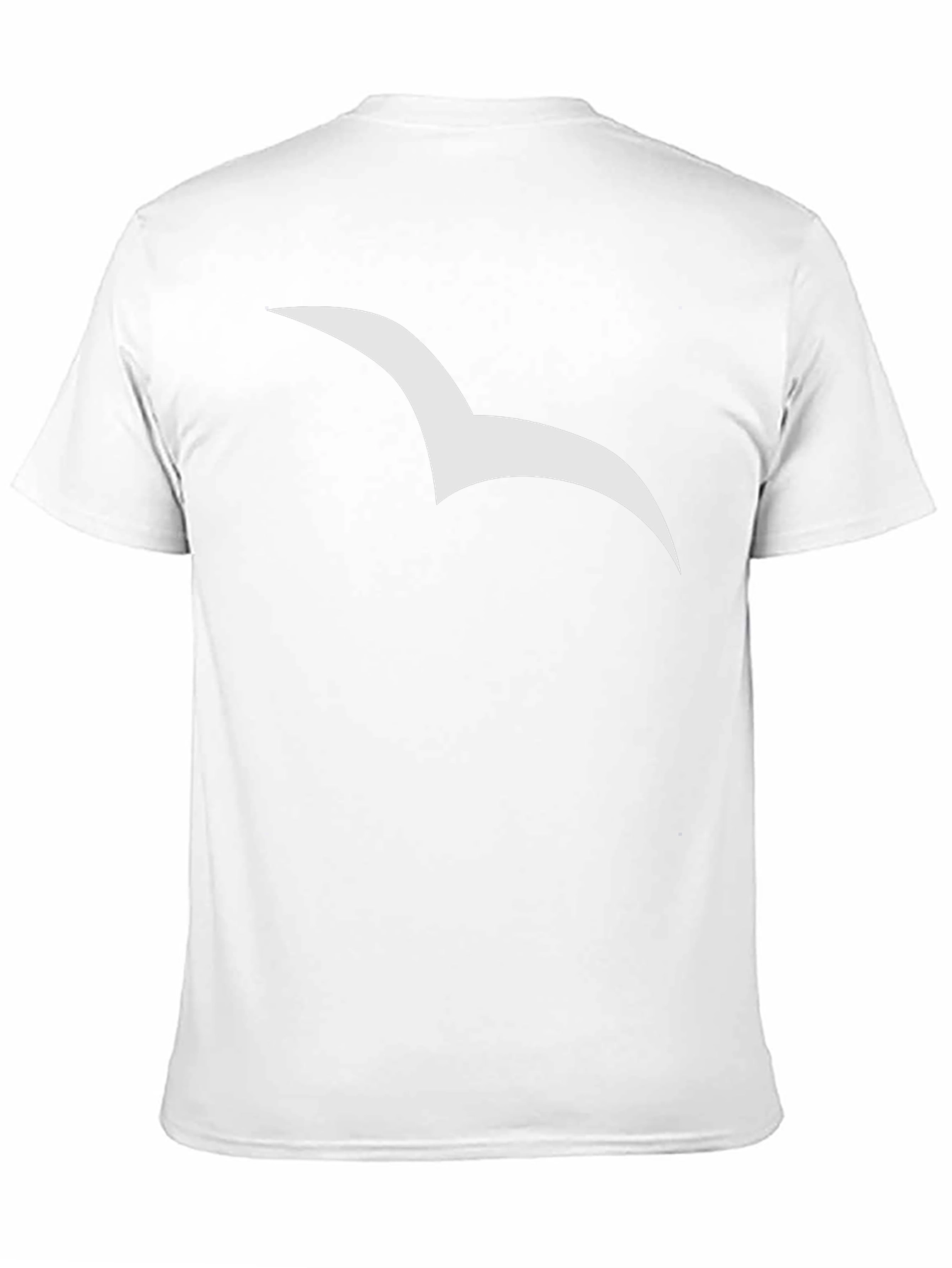 Stylish Black Tee with Seagull Graphic