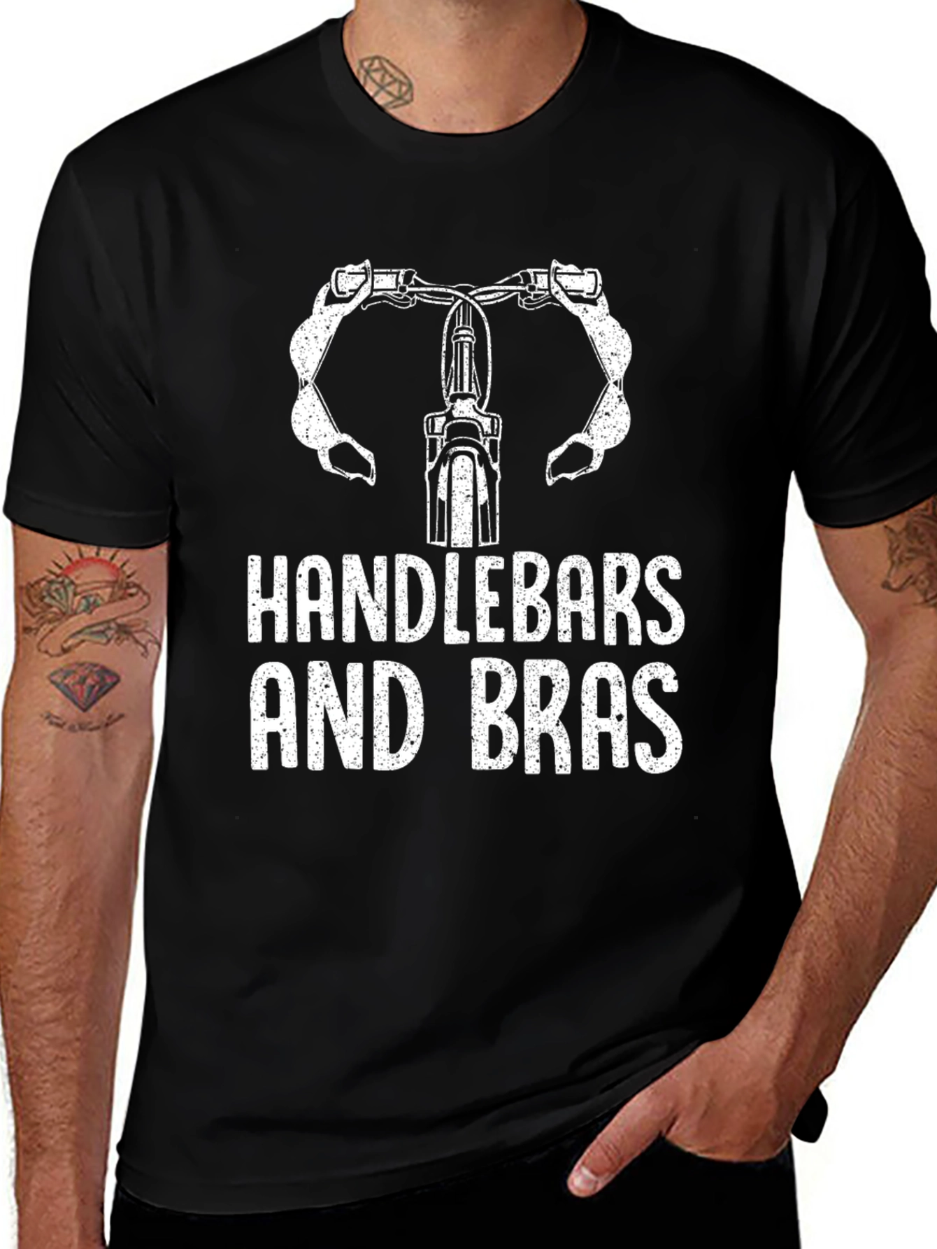 Handlebars and Bras Funny T-Shirt