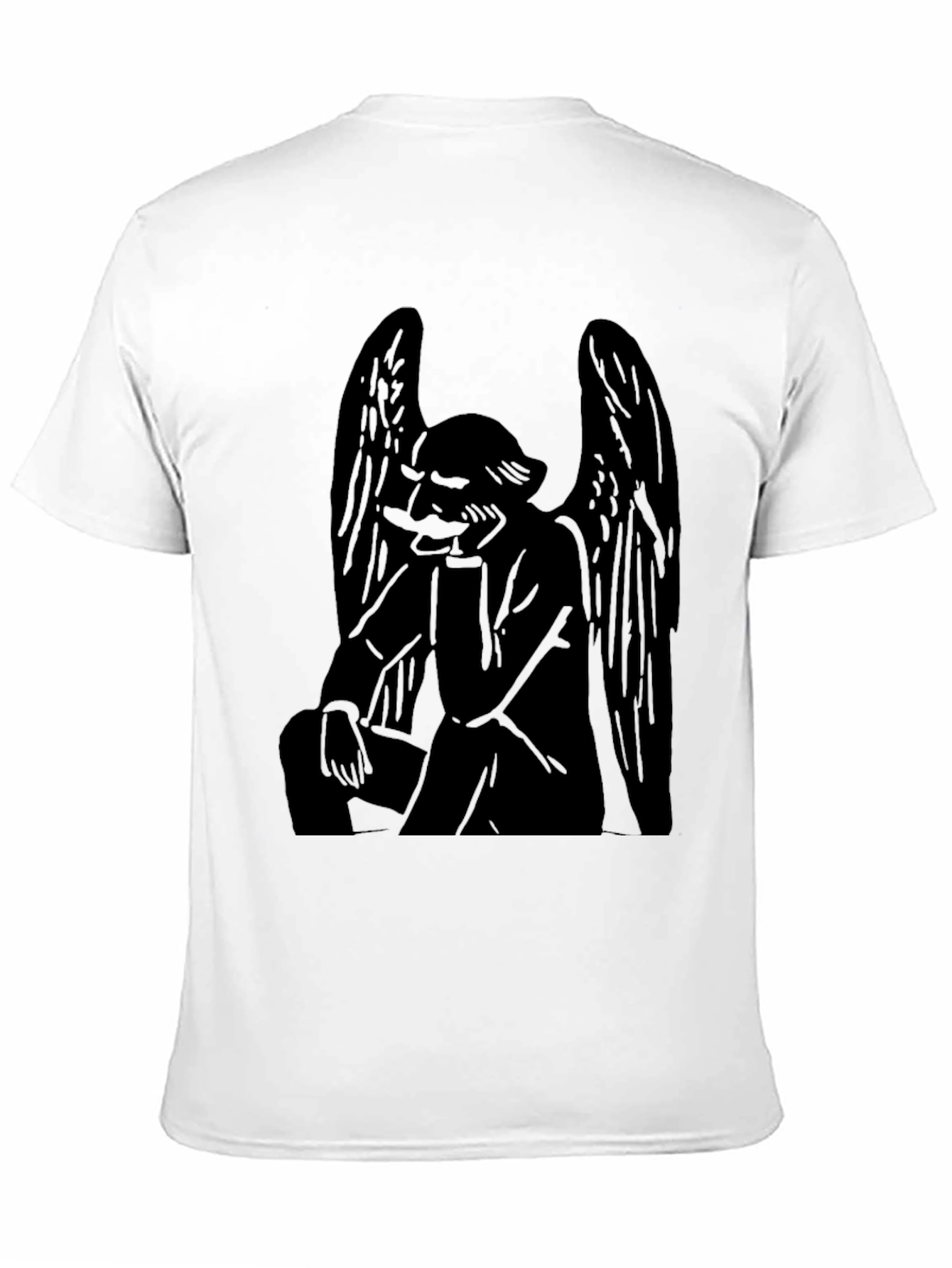 Angel Graphic Tee - Mens Black T-Shirt