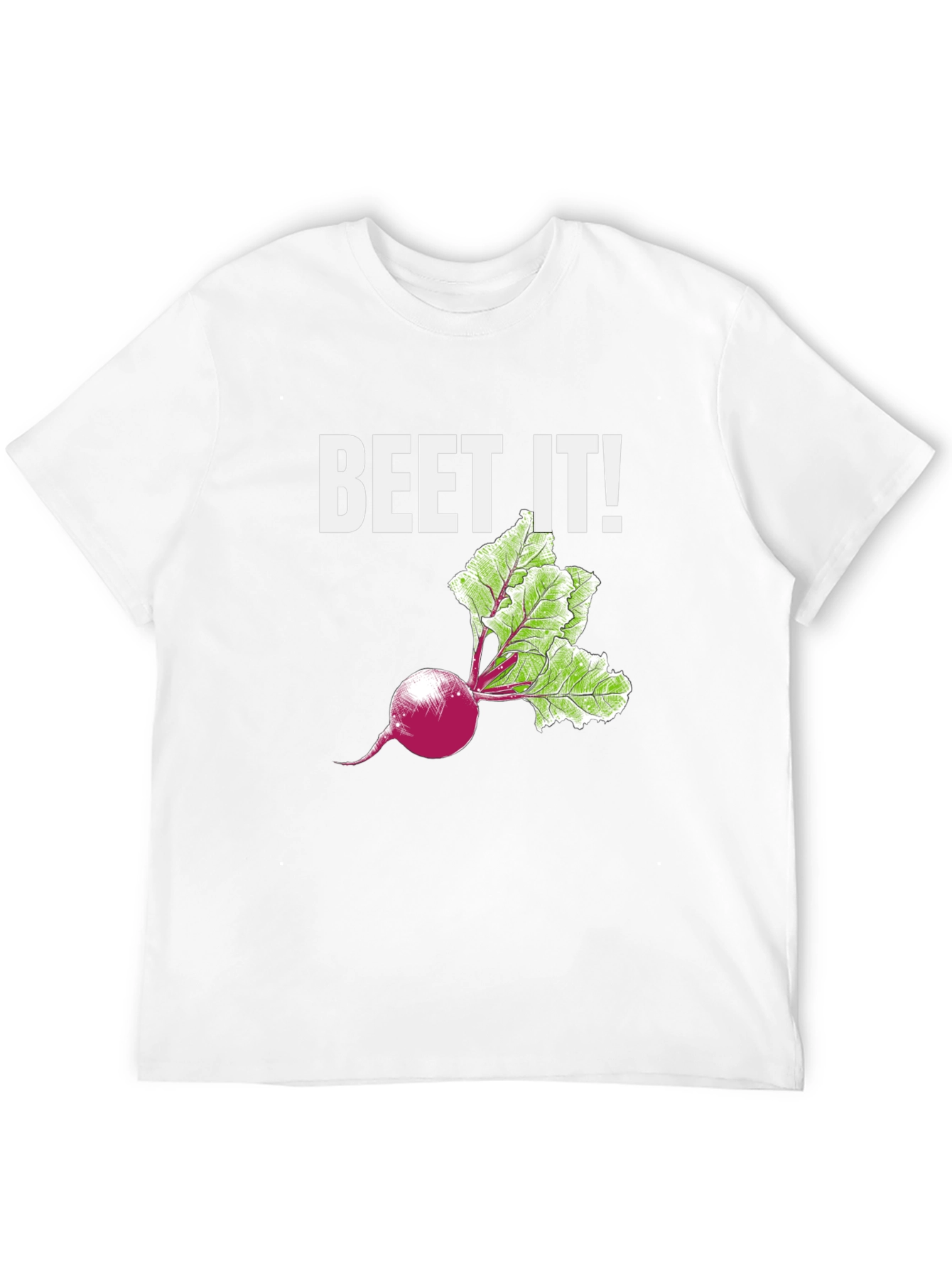 Beet It! Funny Vegetable Graphic T-Shirt