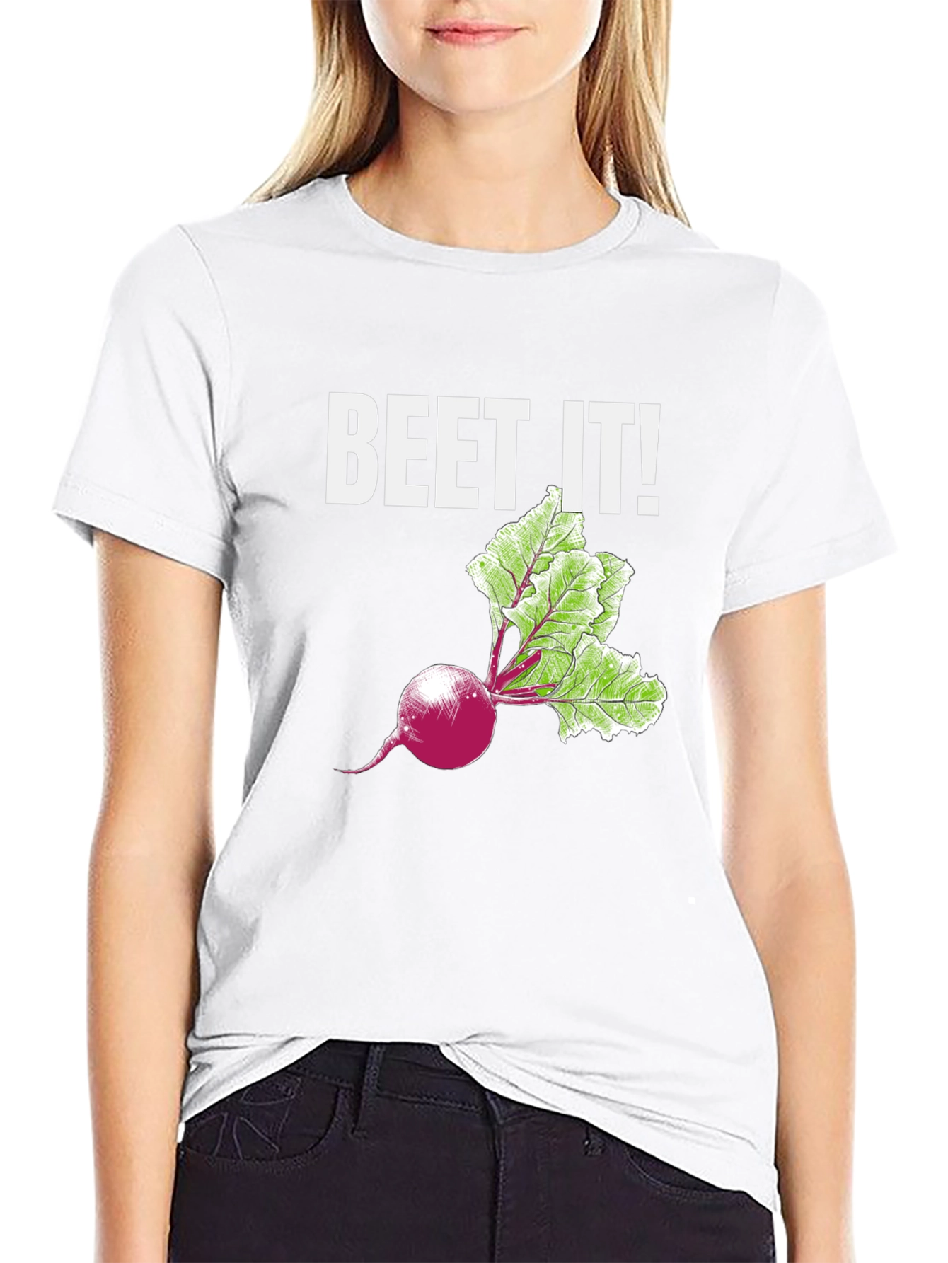 Beet It! Funny Vegetable Graphic T-Shirt
