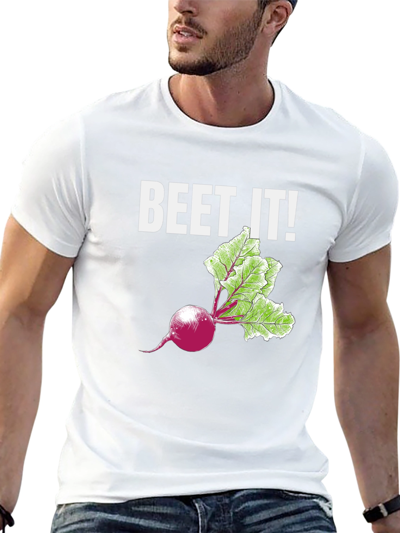 Beet It! Funny Vegetable Graphic T-Shirt