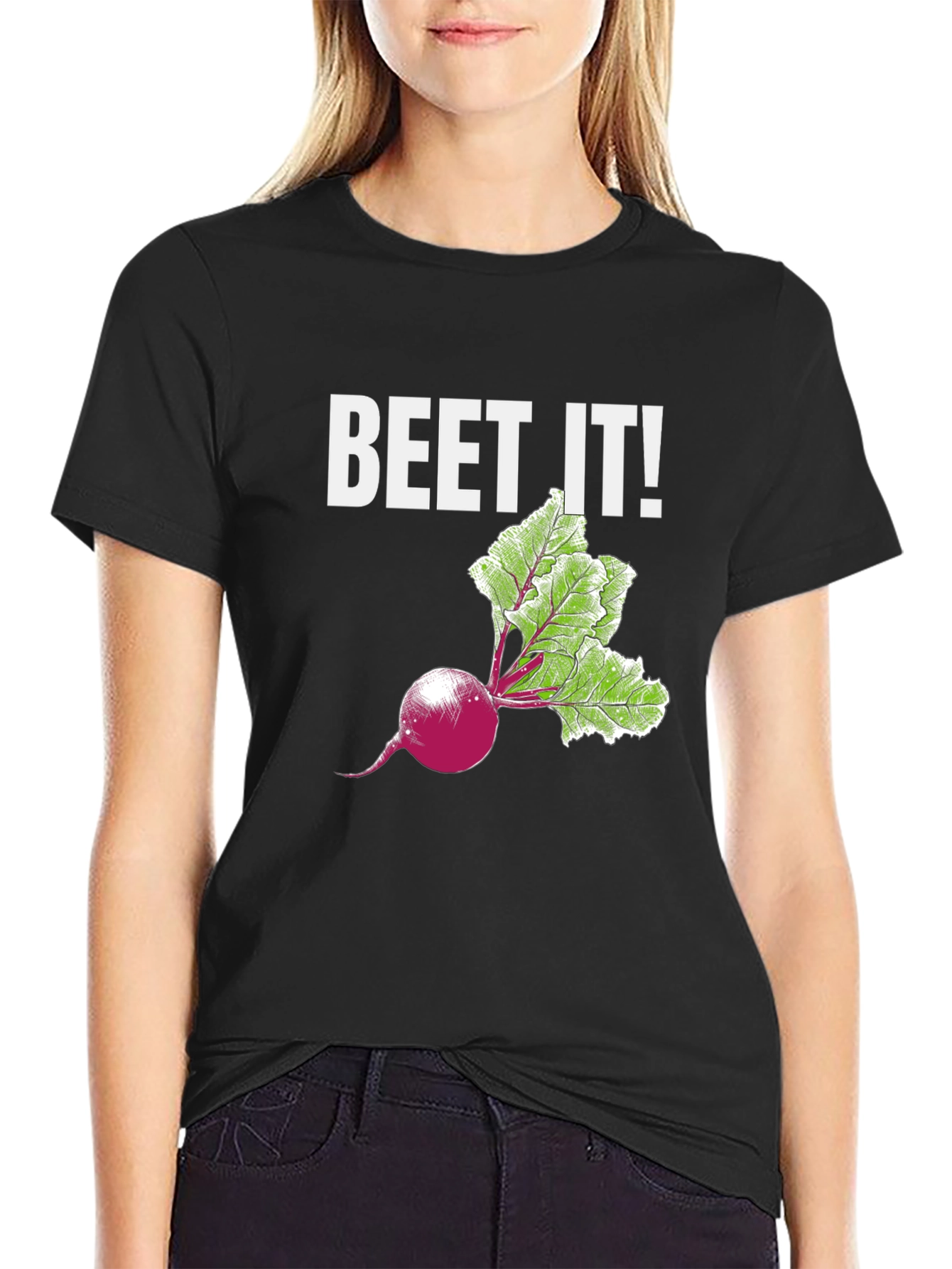 Beet It! Funny Vegetable Graphic T-Shirt
