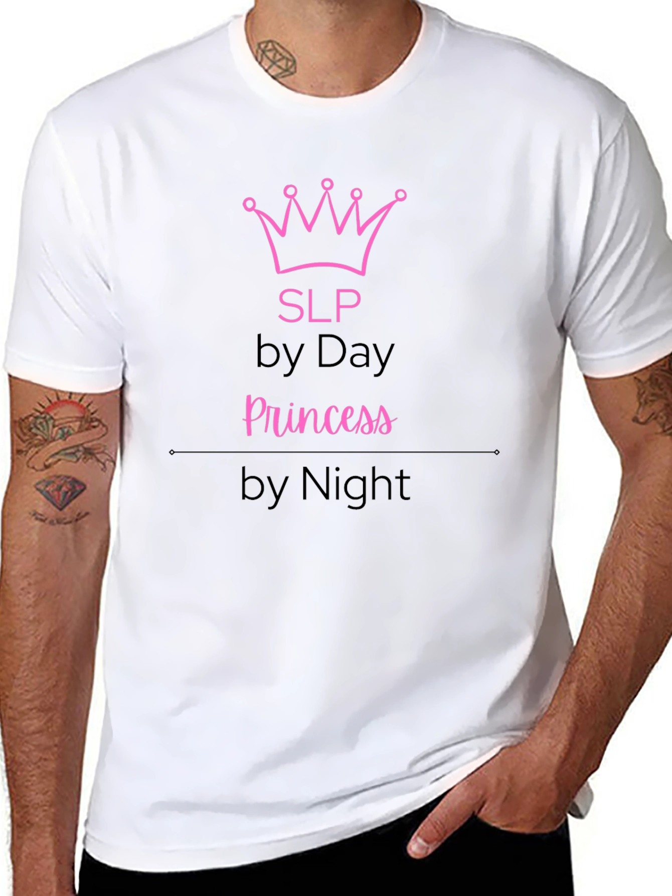 SLP by Day Princess by Night Funny T-Shirt