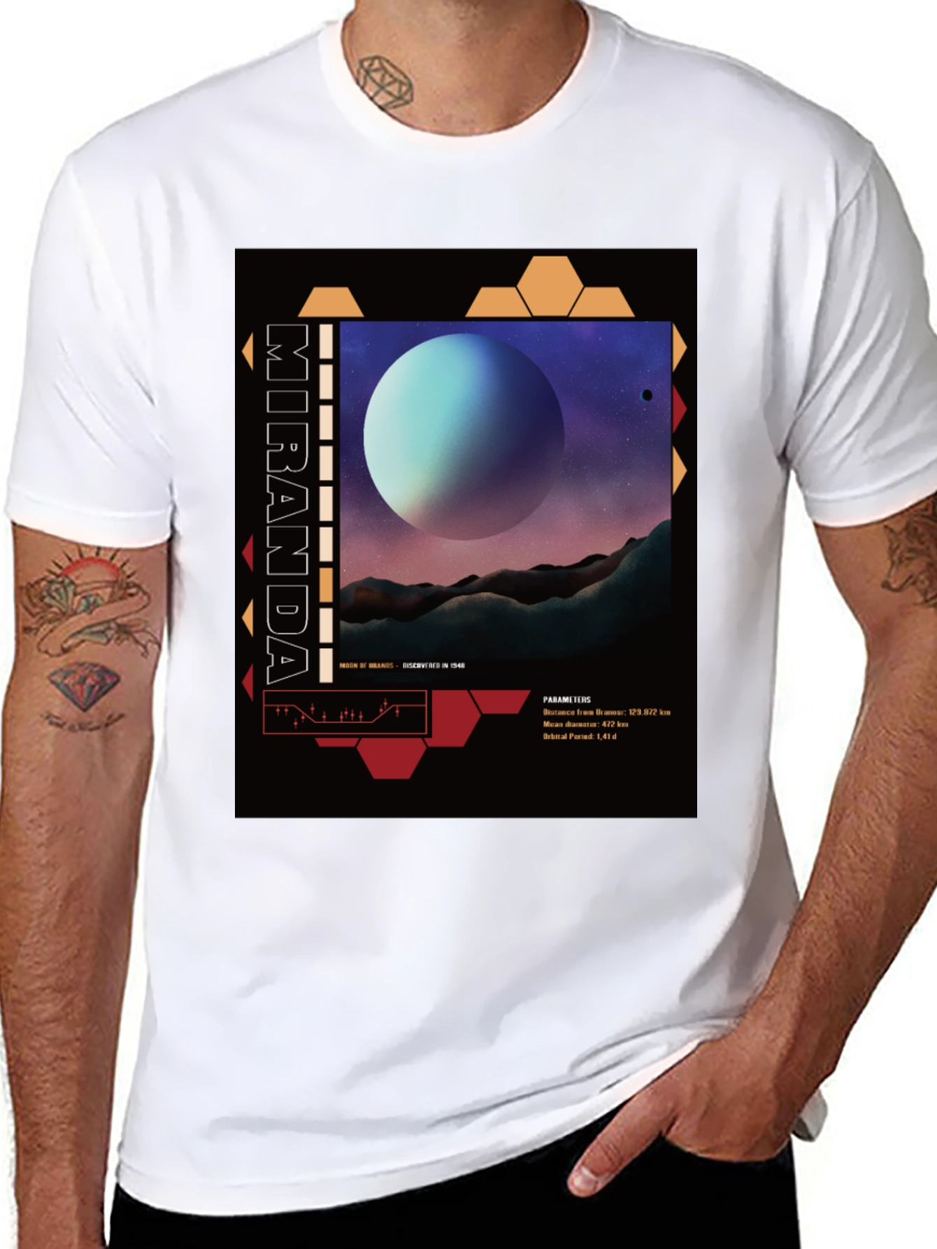Miranda Graphic T-Shirt - Sci-Fi Inspired Design