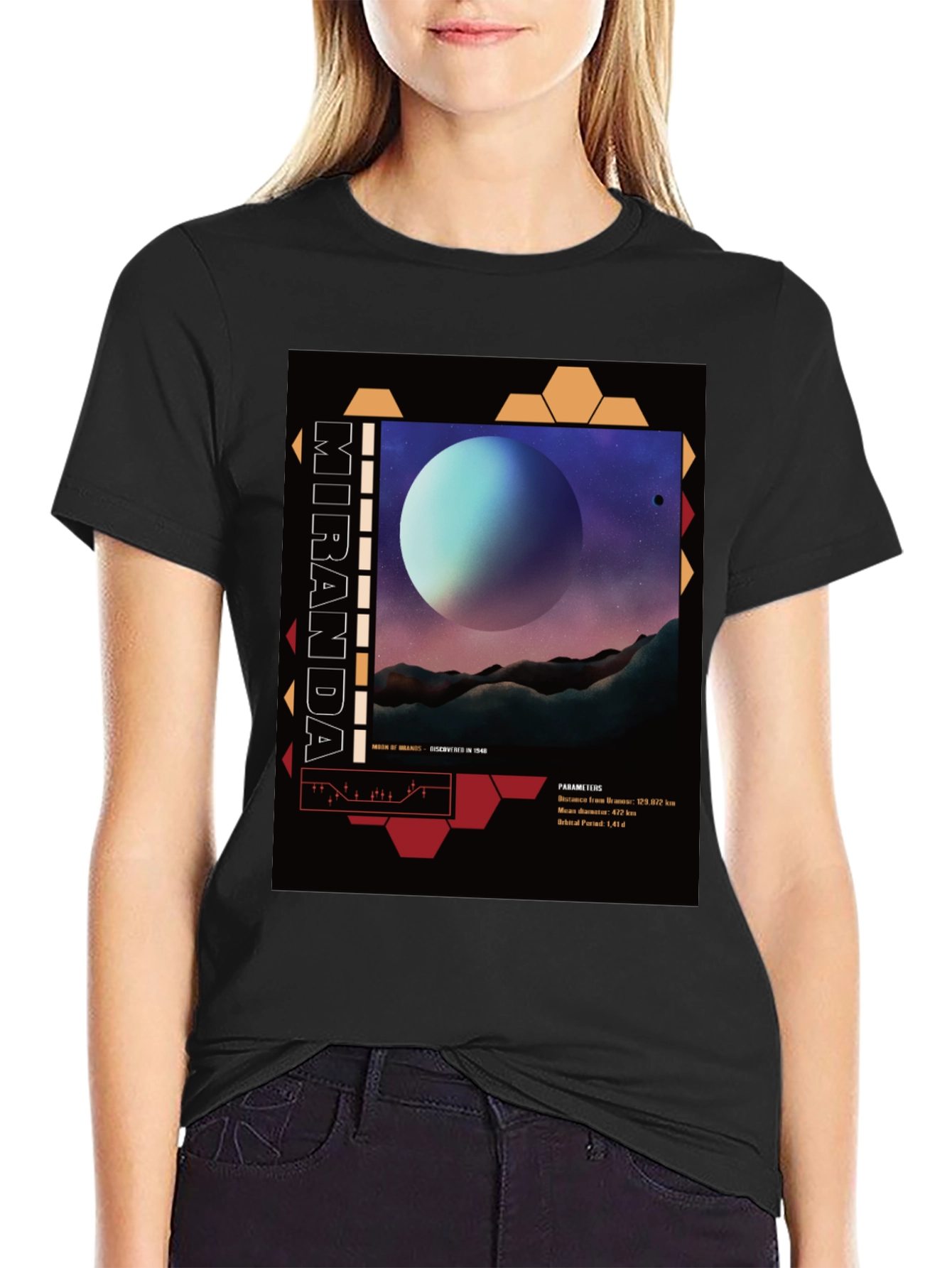 Miranda Graphic T-Shirt - Sci-Fi Inspired Design