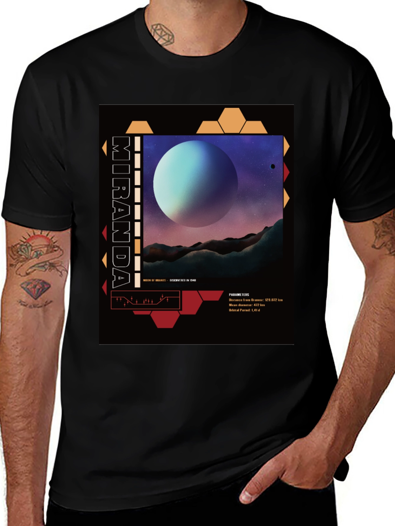 Miranda Graphic T-Shirt - Sci-Fi Inspired Design