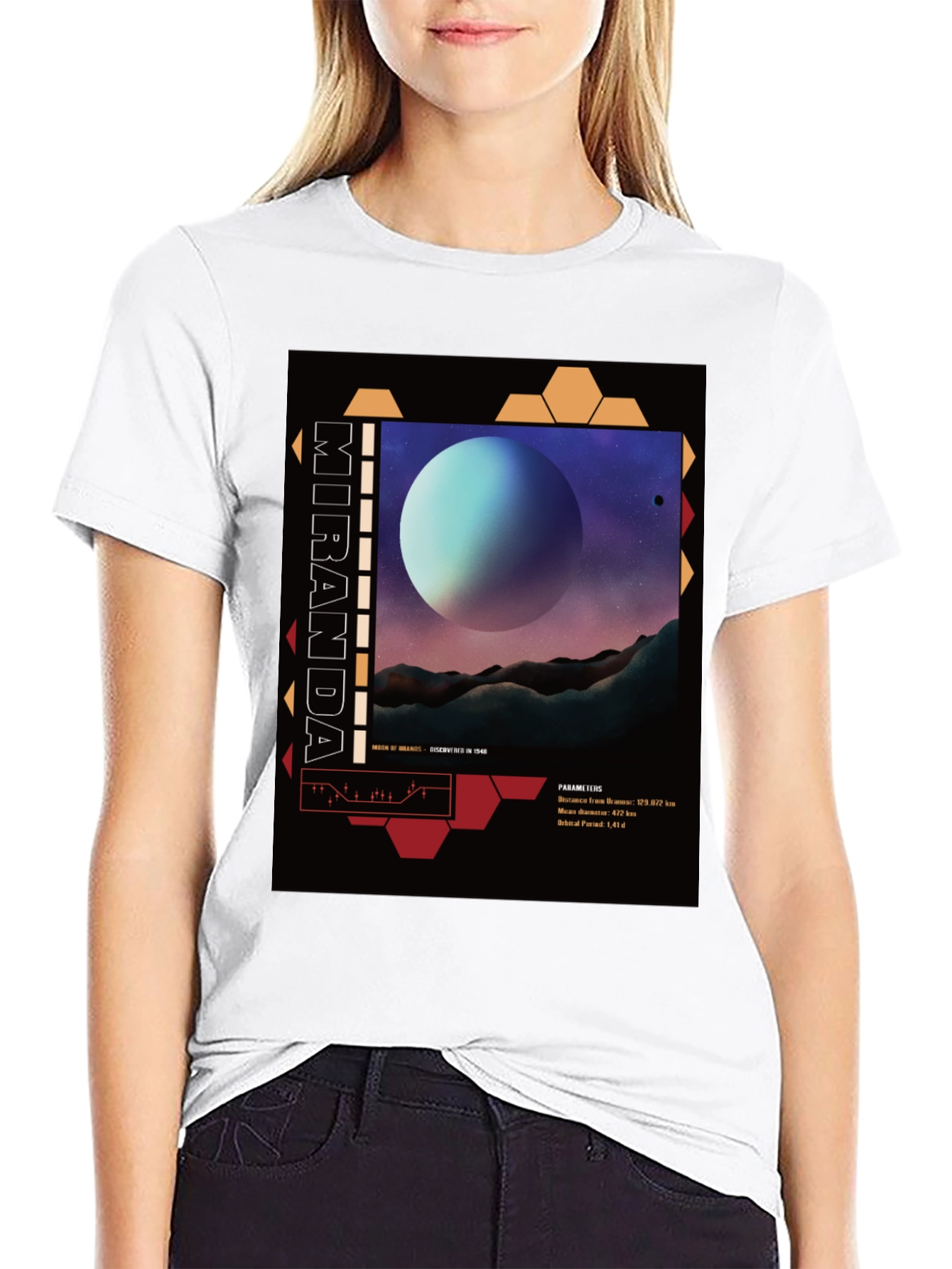Miranda Graphic T-Shirt - Sci-Fi Inspired Design