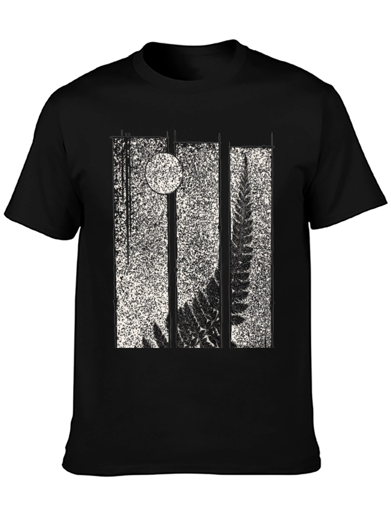 Fern & Moon Graphic Tee - Black
