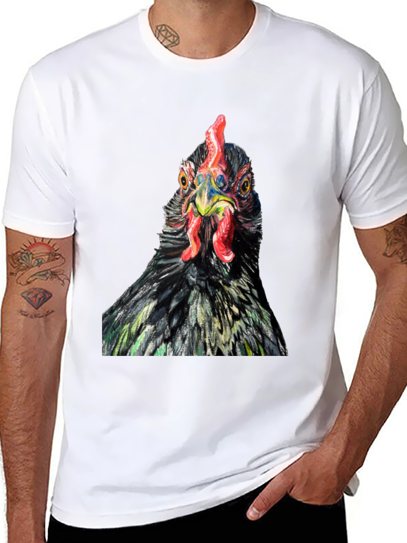 Chicken T-Shirt - Quirky Farm Animal Tee