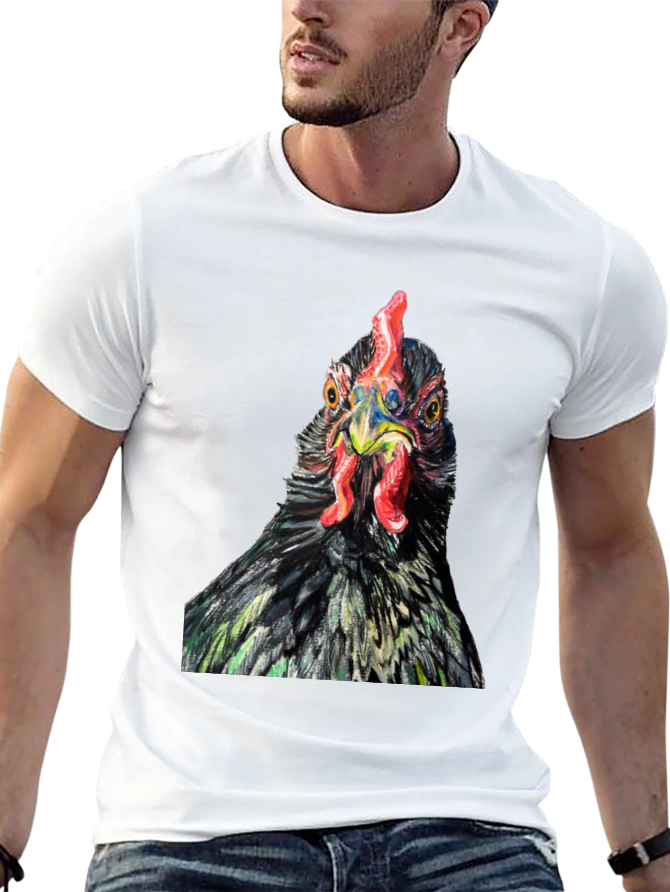 Chicken T-Shirt - Quirky Farm Animal Tee