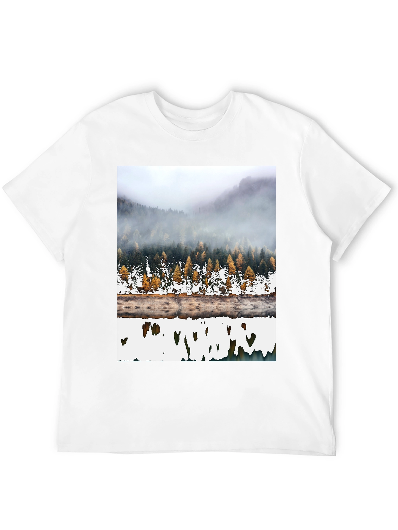 Mountain Forest Reflection Graphic Tee