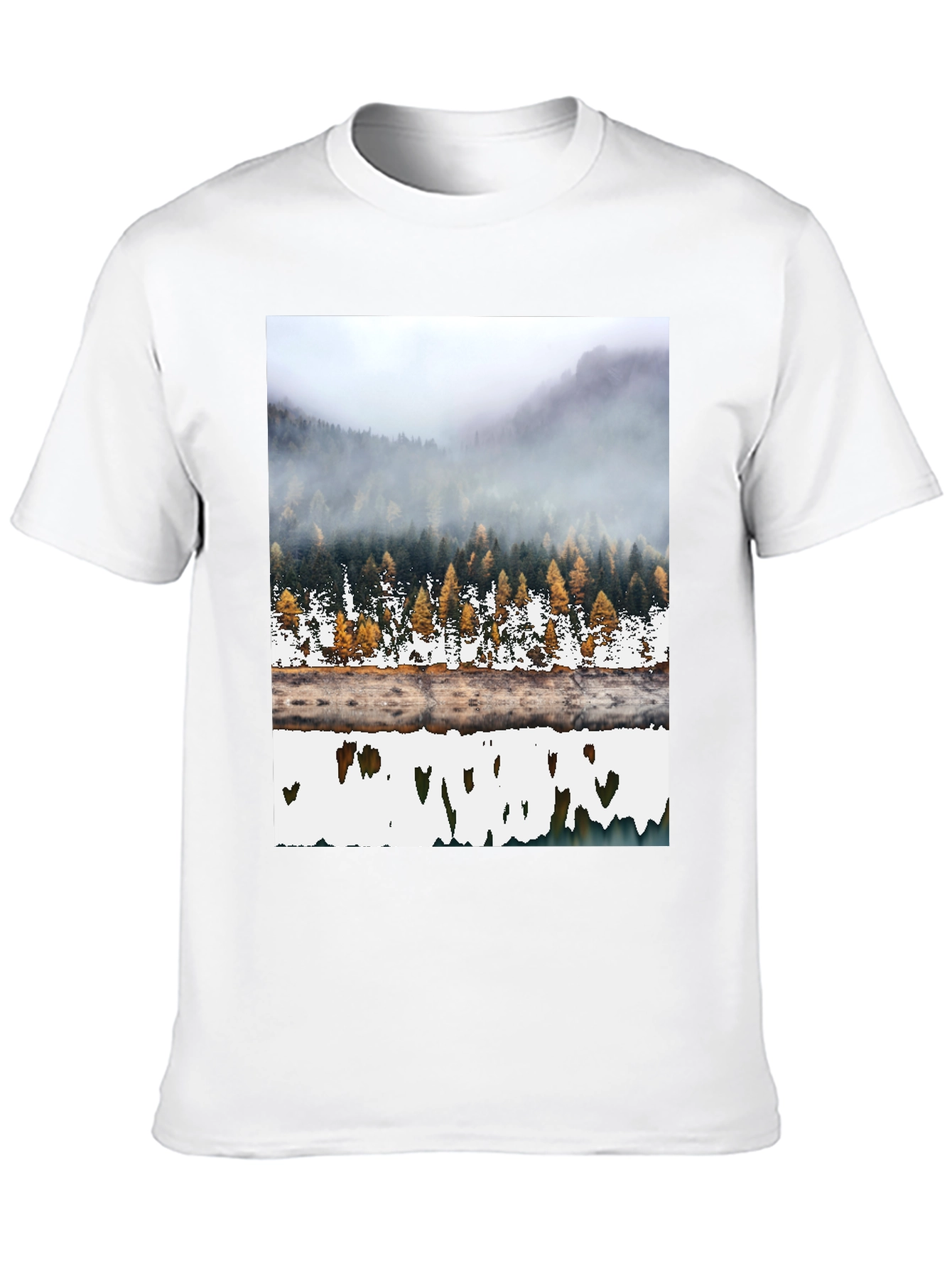 Mountain Forest Reflection Graphic Tee