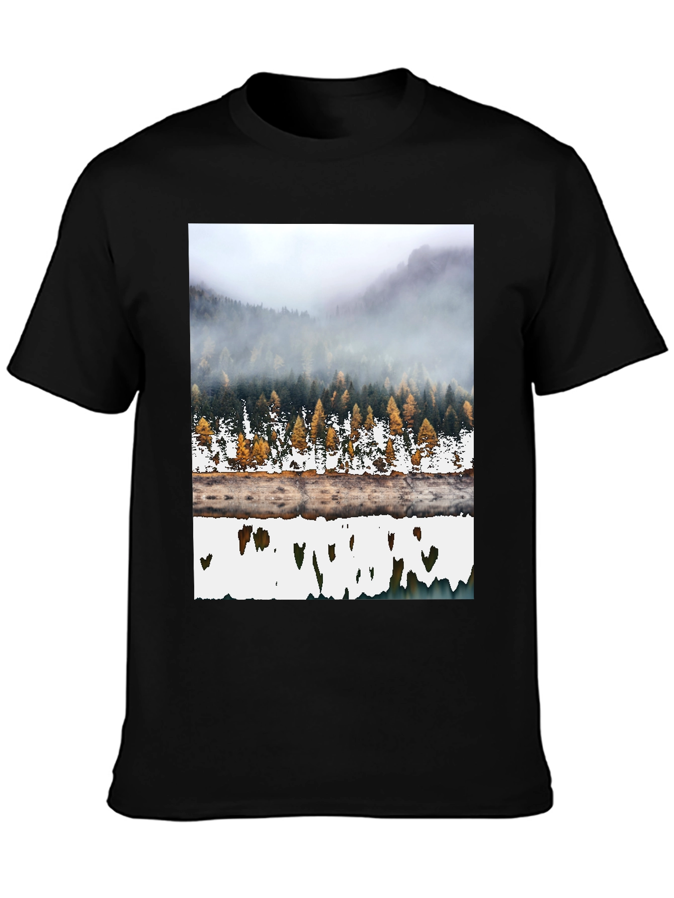 Mountain Forest Reflection Graphic Tee