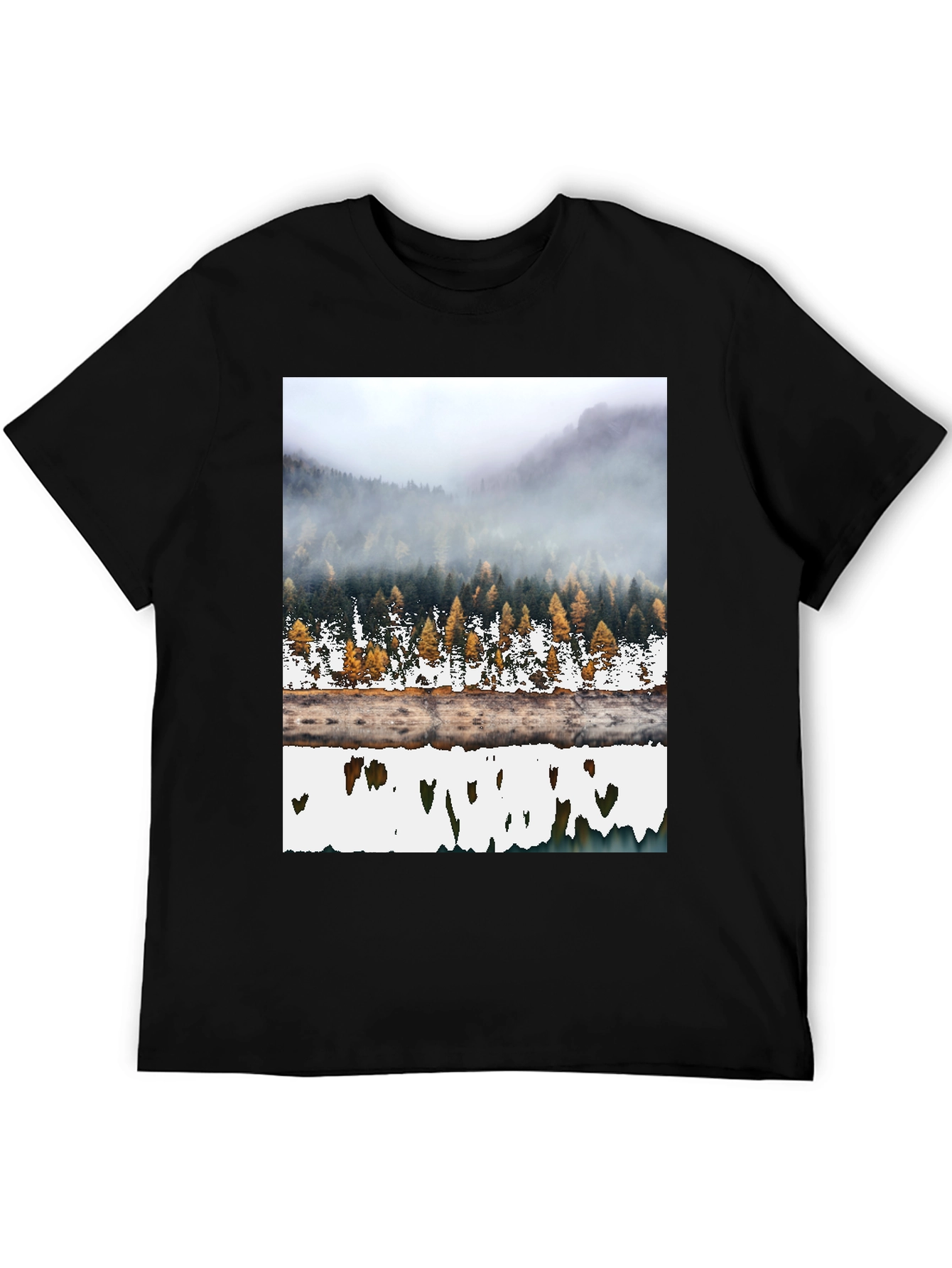 Mountain Forest Reflection Graphic Tee