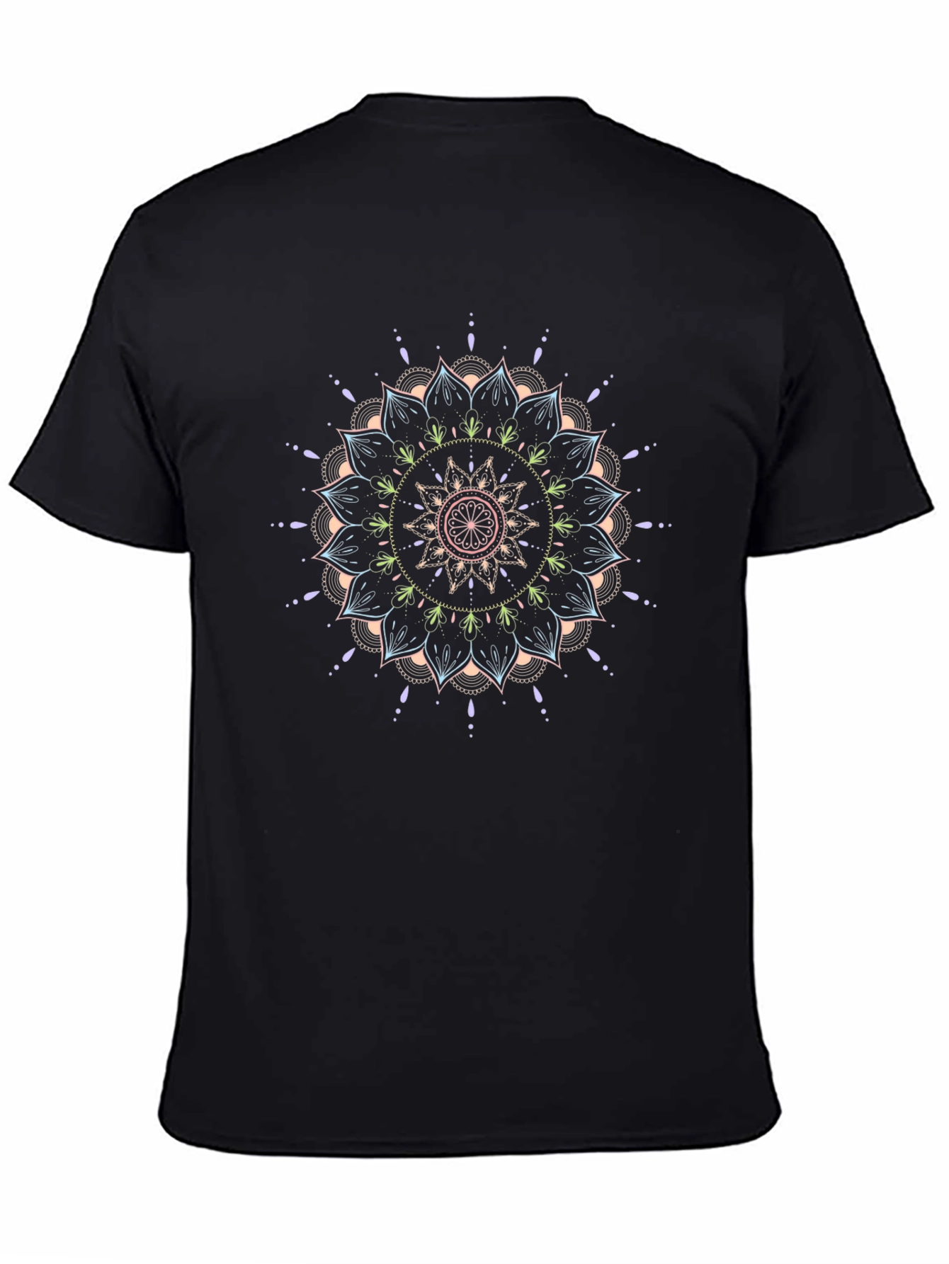 Mandala Graphic Black T-Shirt - Artistic Comfort
