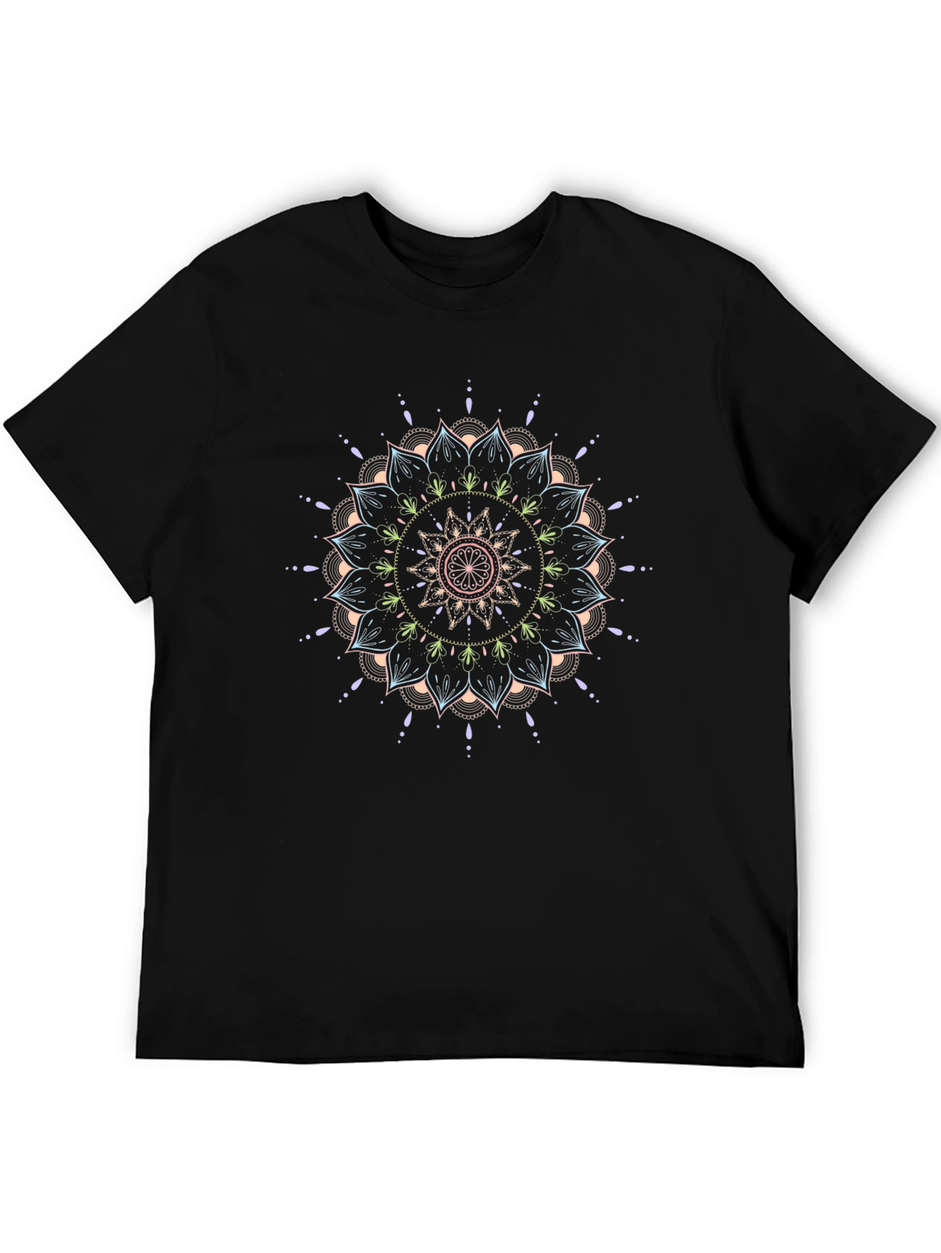 Mandala Graphic Black T-Shirt - Artistic Comfort