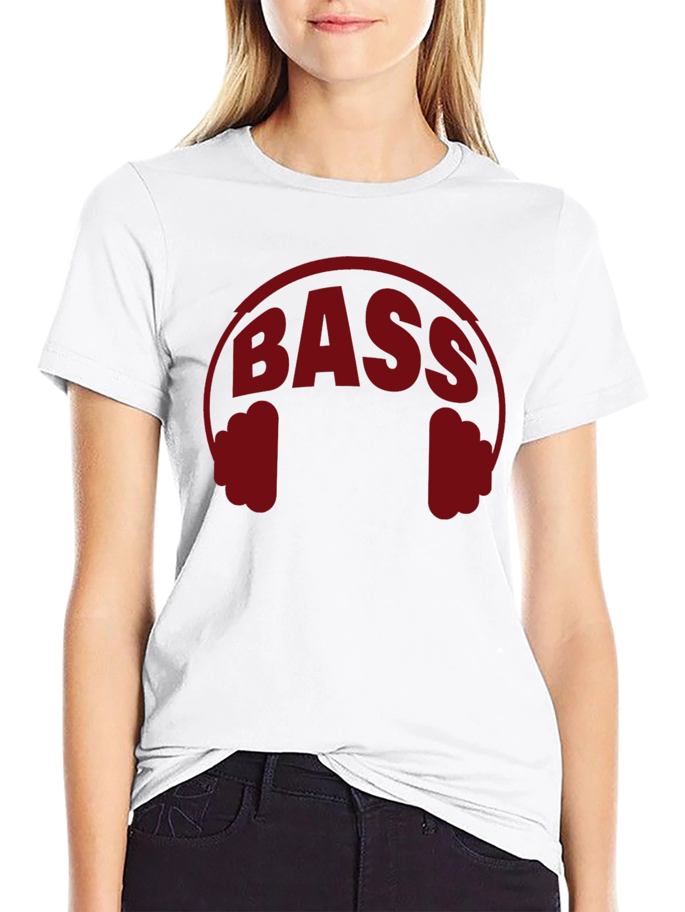 Bass Headphones Graphic Tee - Black Music Lover Shirt