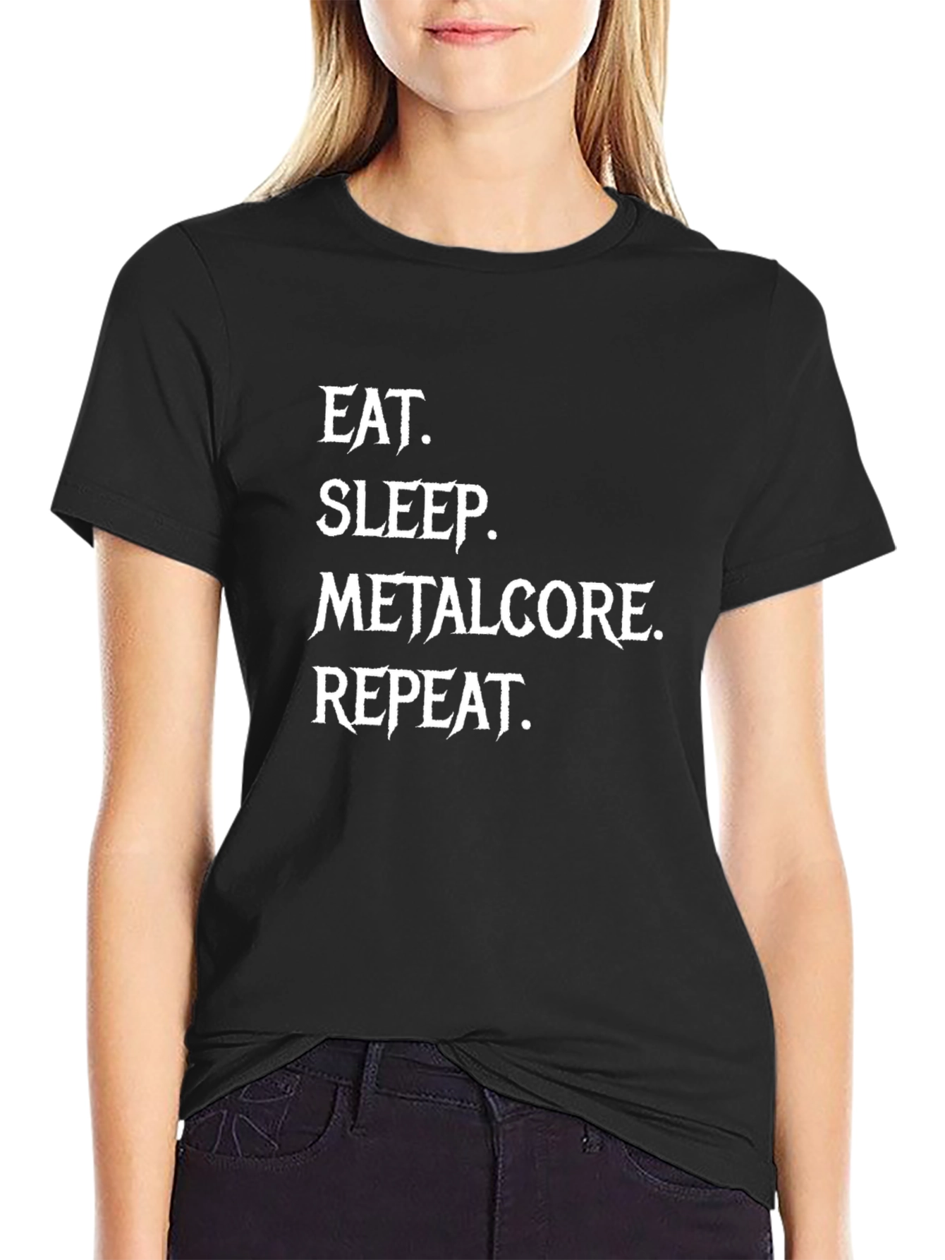 Eat Sleep Metalcore Repeat Graphic Tee