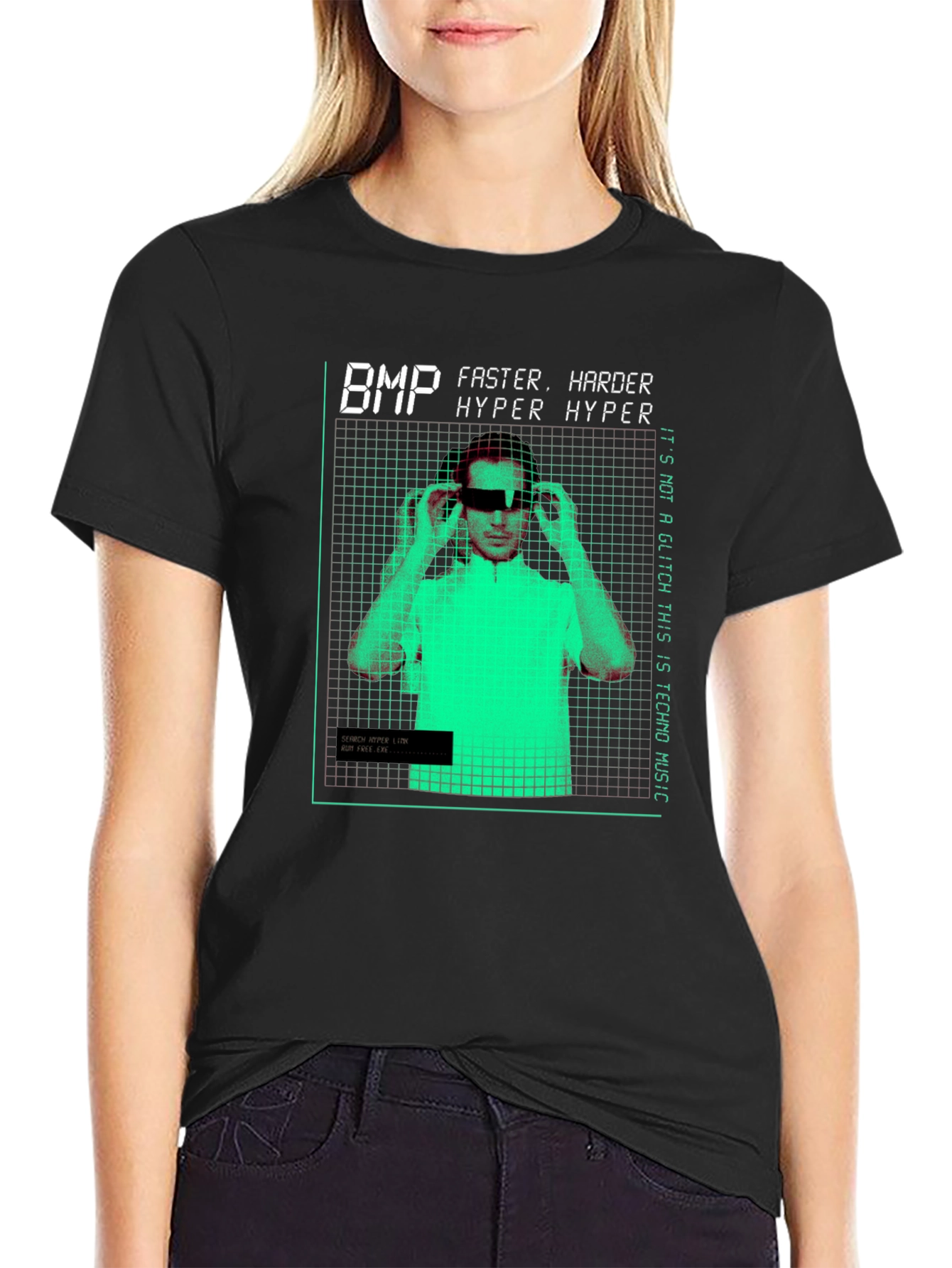 Techno Music Graphic Tee - BMP Hyper Hyper Design