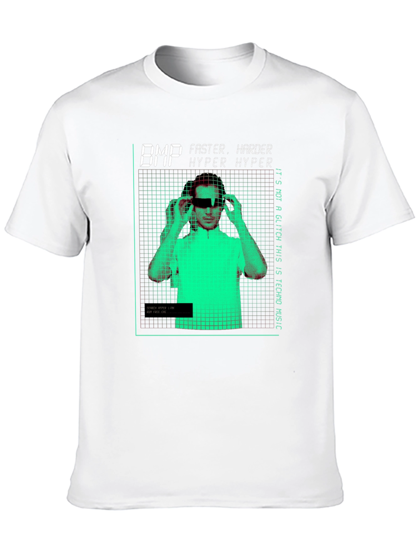 Techno Music Graphic Tee - BMP Hyper Hyper Design