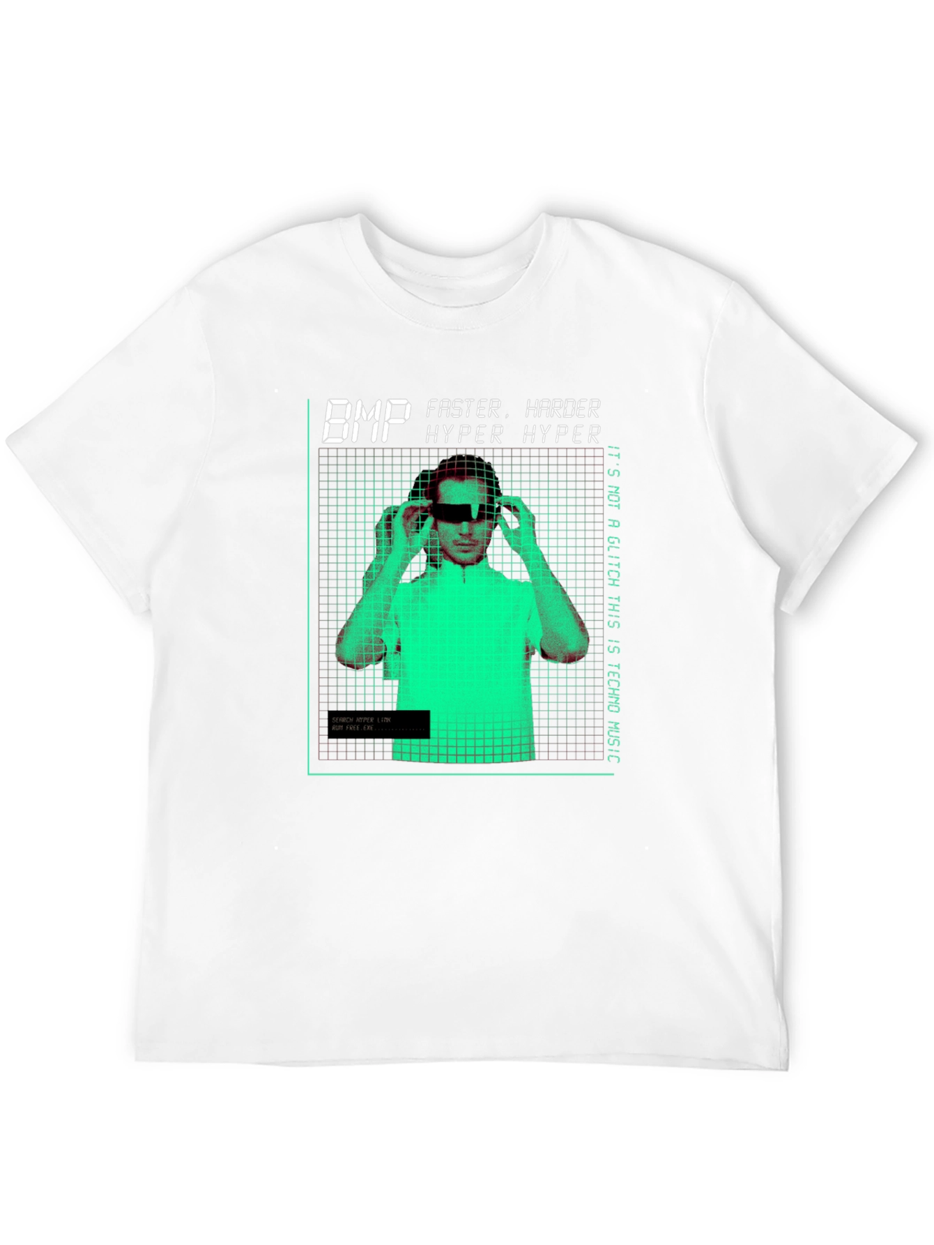 Techno Music Graphic Tee - BMP Hyper Hyper Design