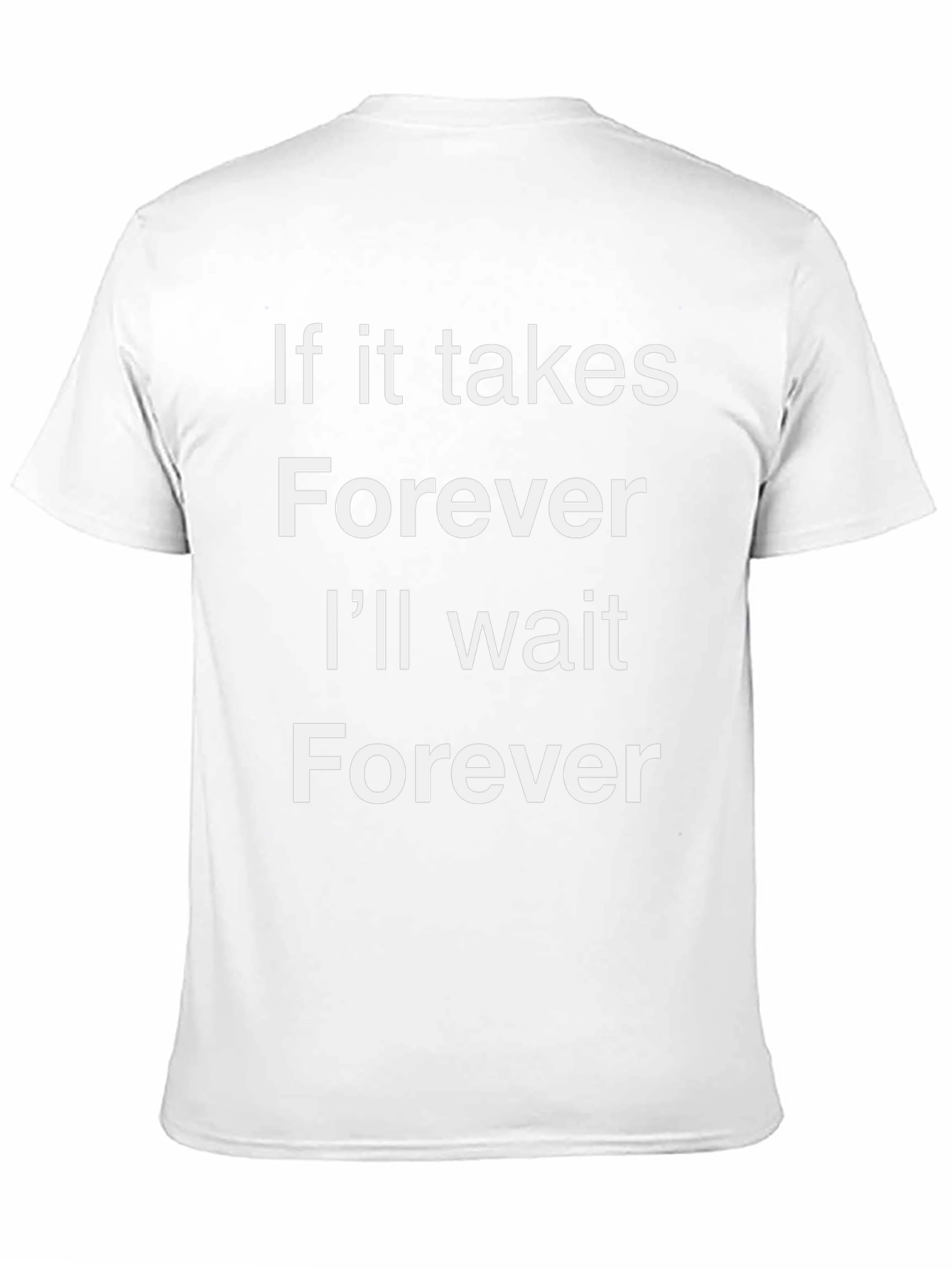 Forever Wait Graphic Tee - Black Cotton T-Shirt