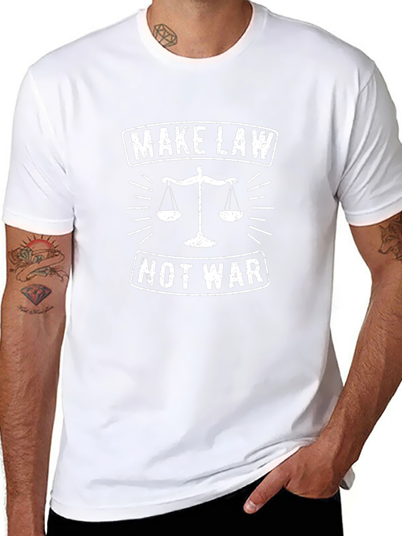 Make Law Not War Graphic T-Shirt