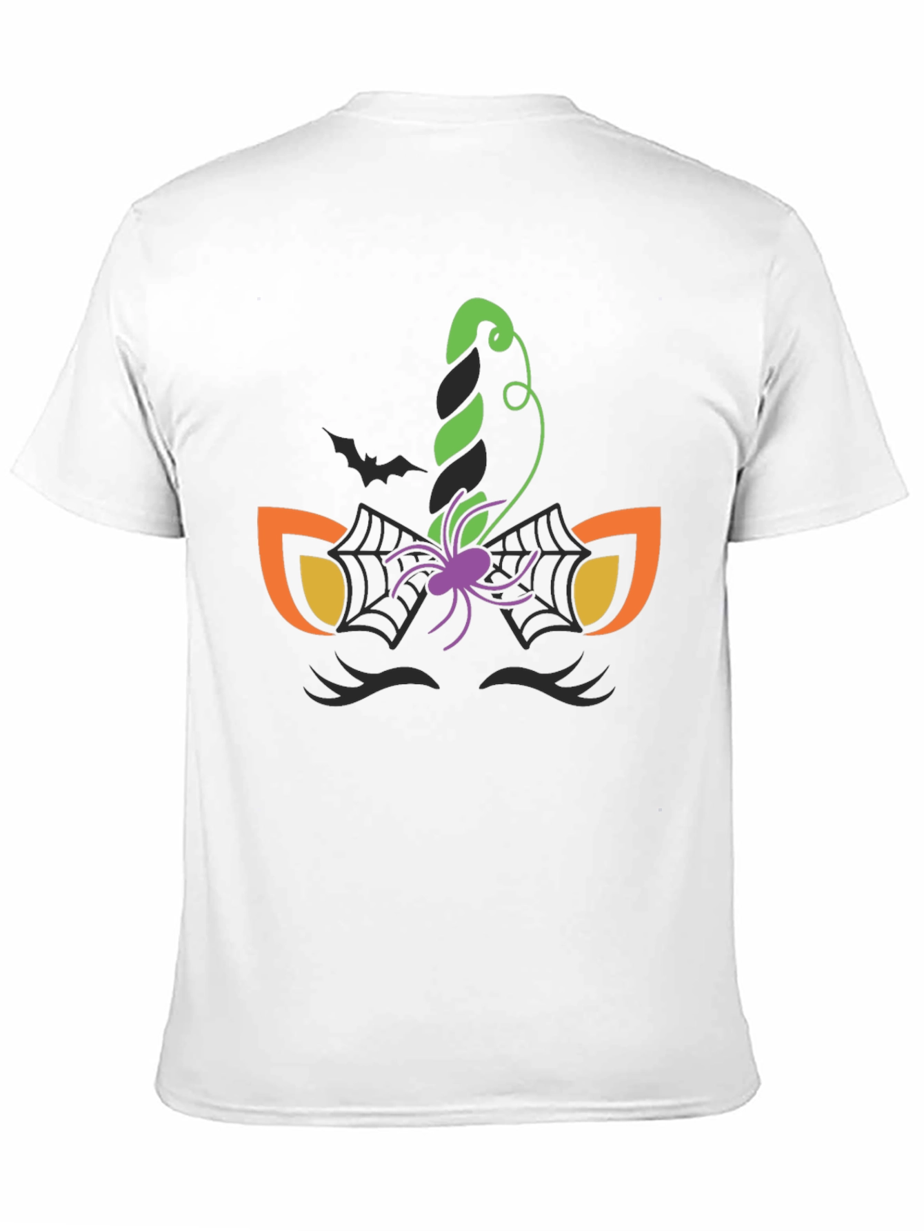 Halloween Unicorn Spider Web Graphic Tee