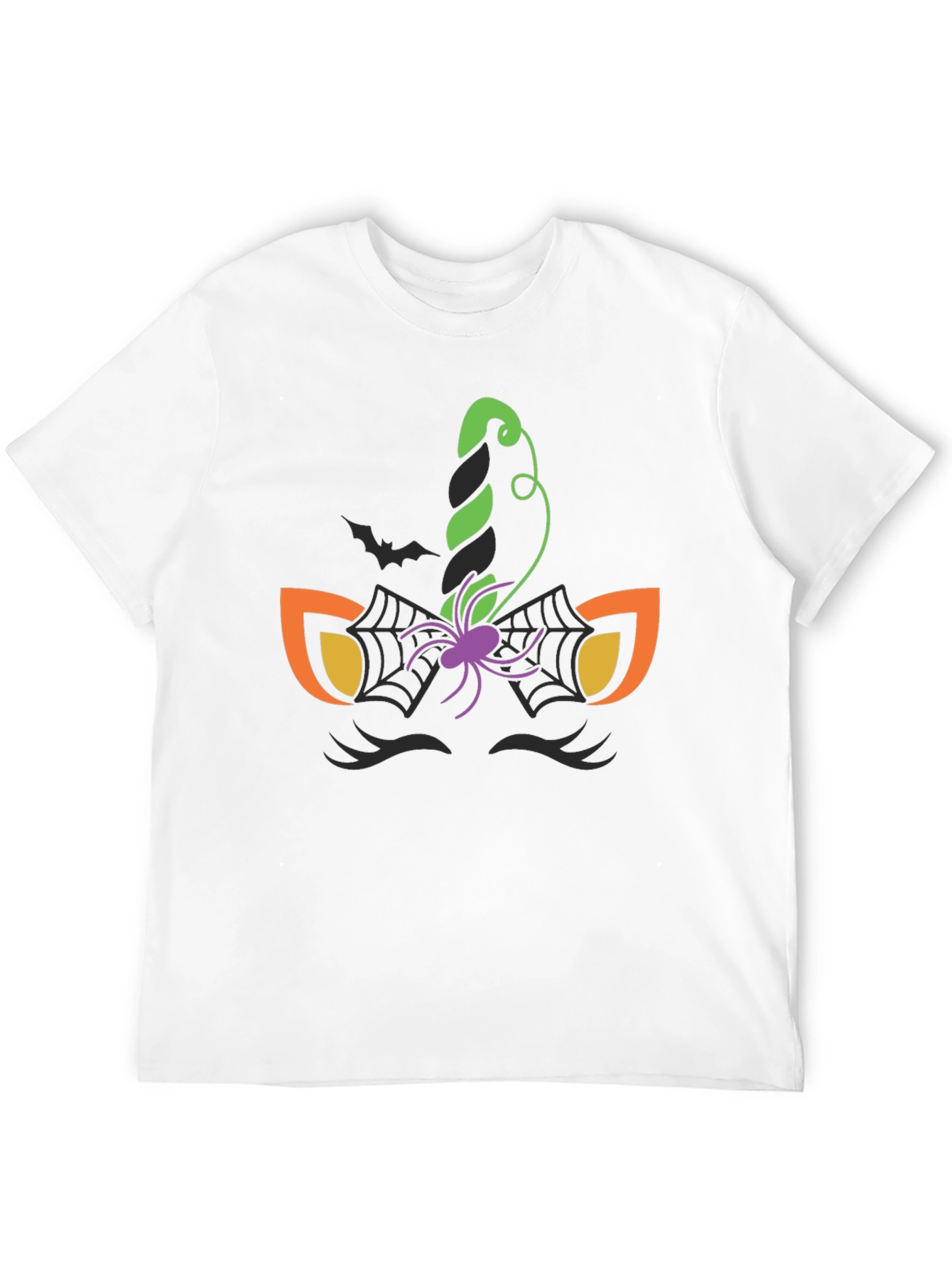 Halloween Unicorn Spider Web Graphic Tee