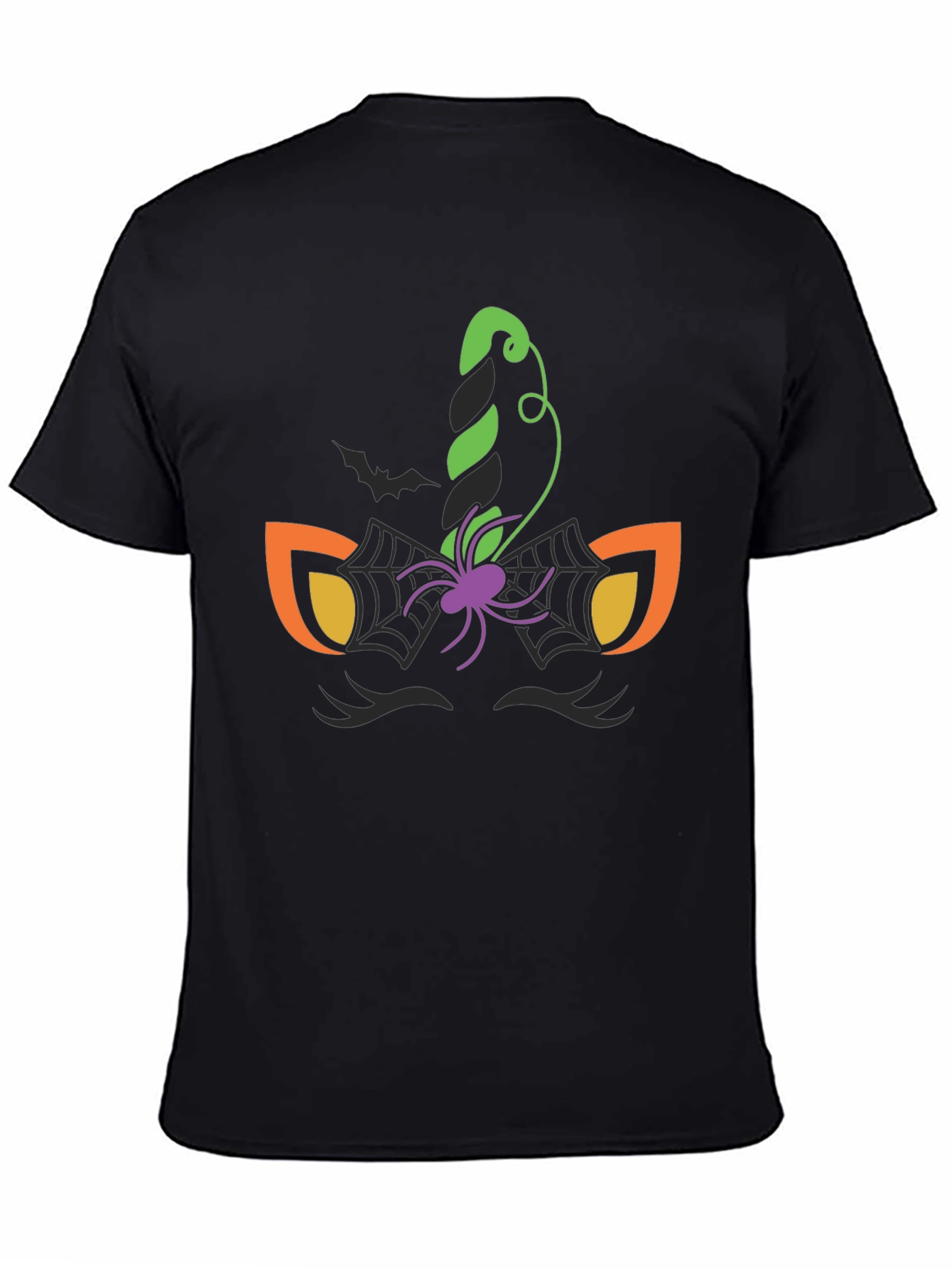 Halloween Unicorn Spider Web Graphic Tee