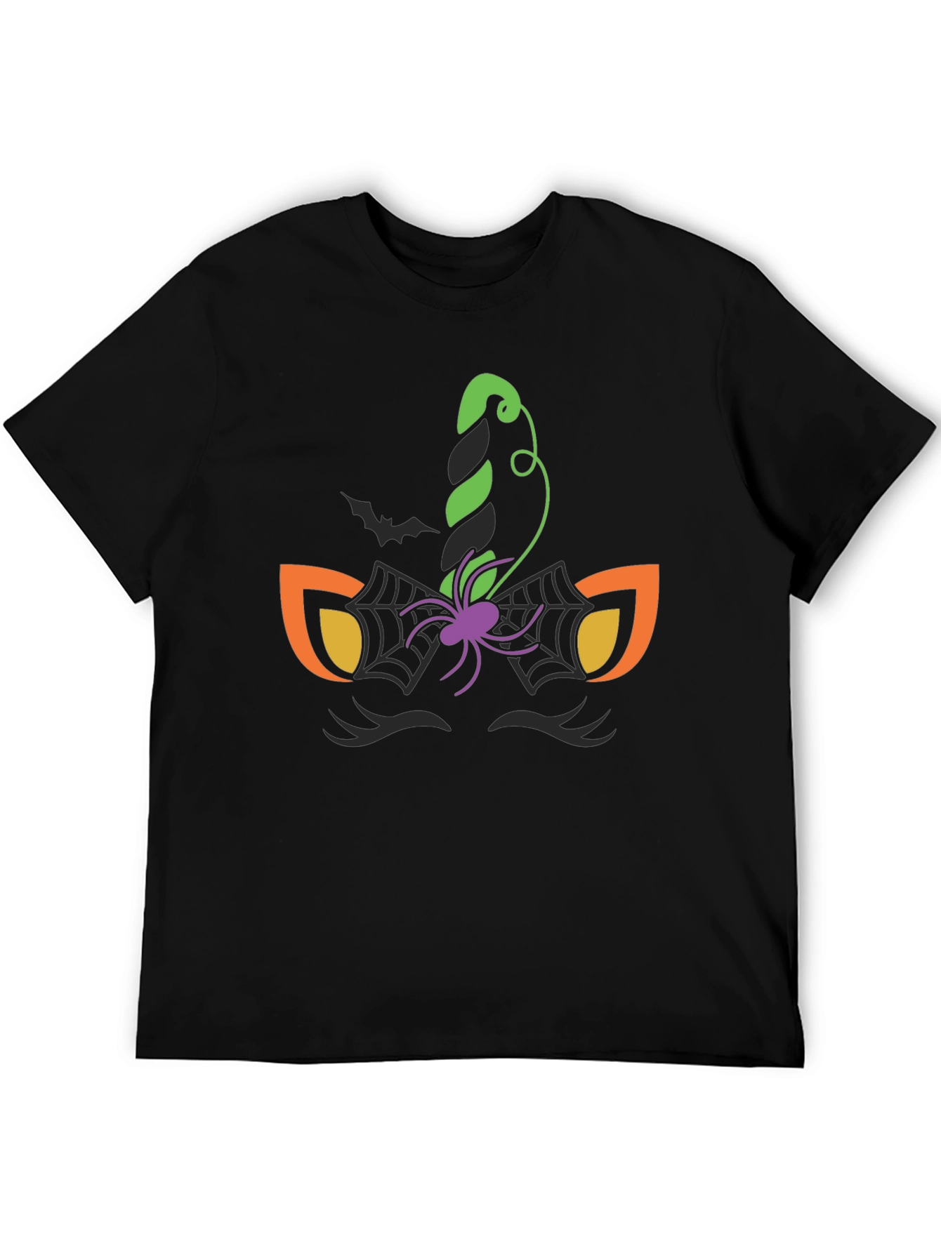 Halloween Unicorn Spider Web Graphic Tee