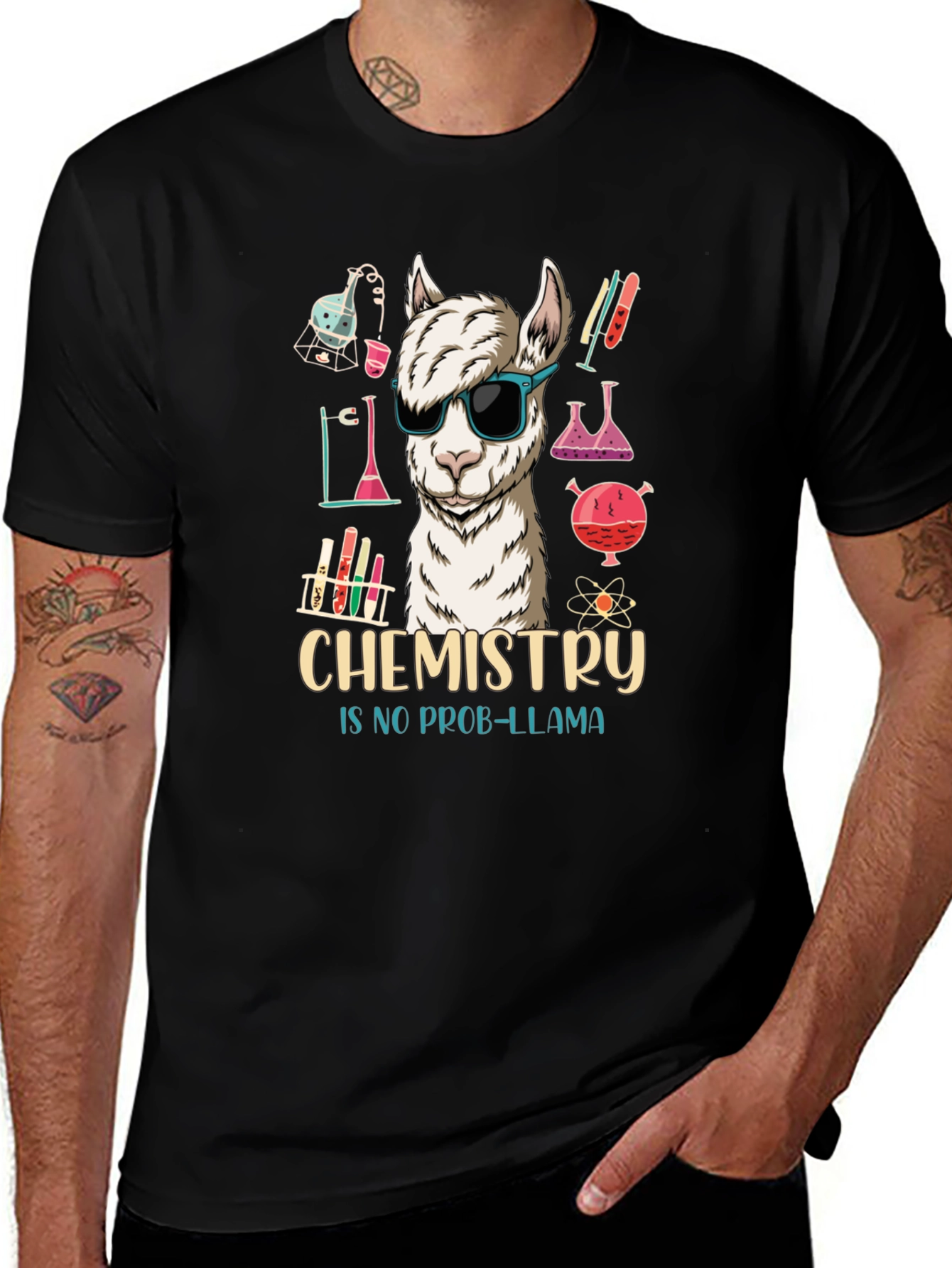 Chemistry No Prob-llama Graphic T-Shirt