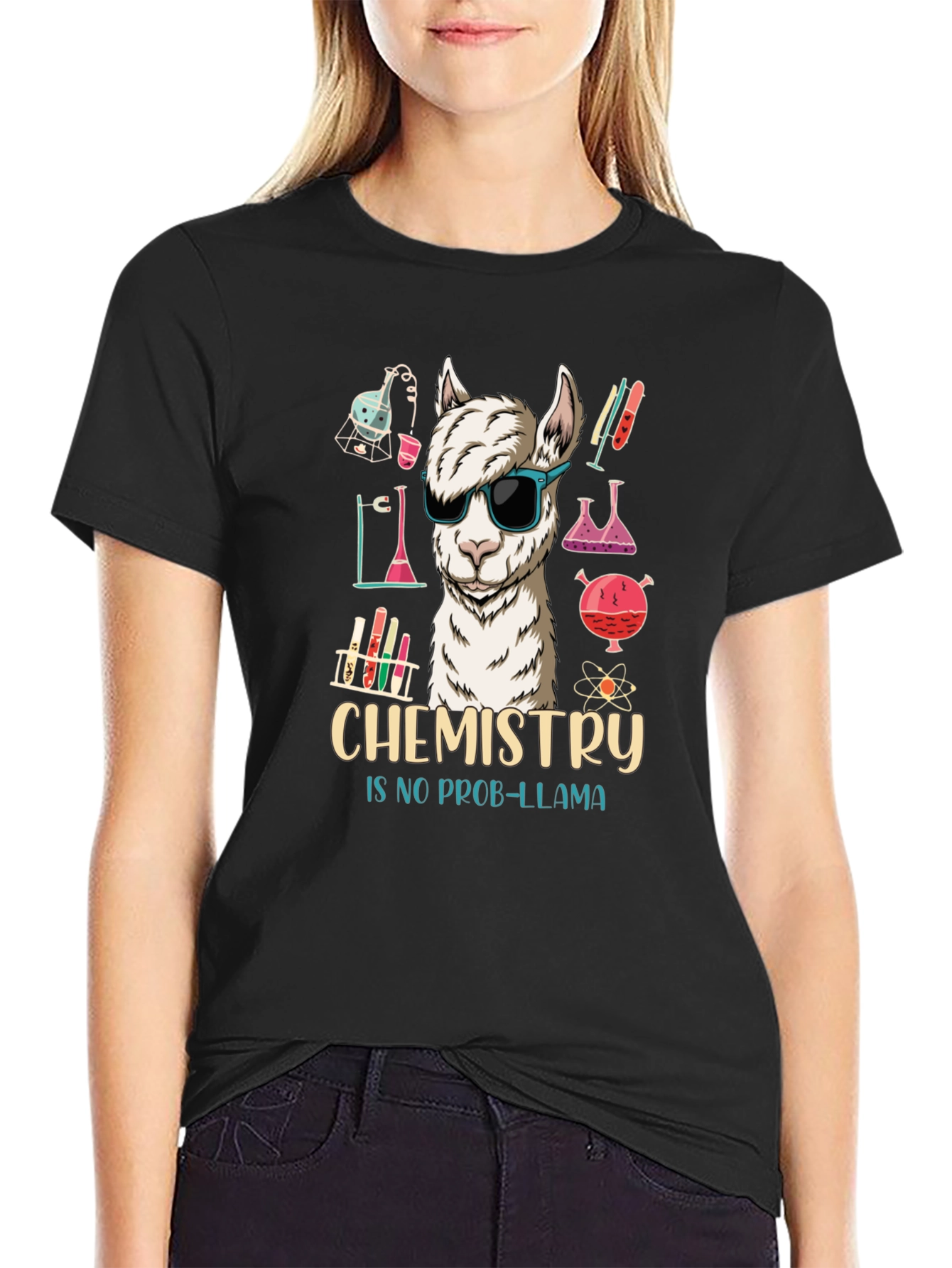 Chemistry No Prob-llama Graphic T-Shirt