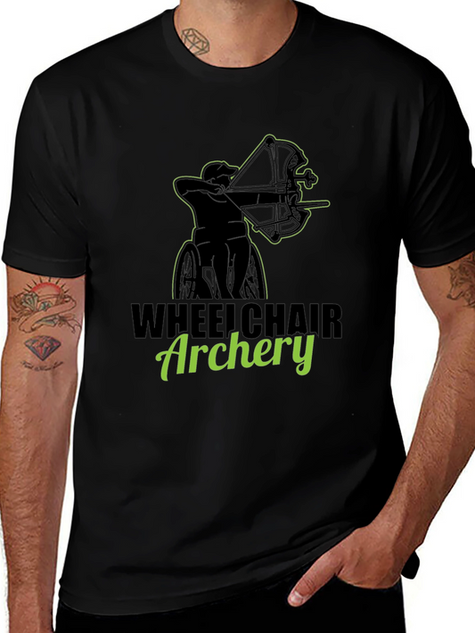Wheelchair Archery Graphic T-Shirt