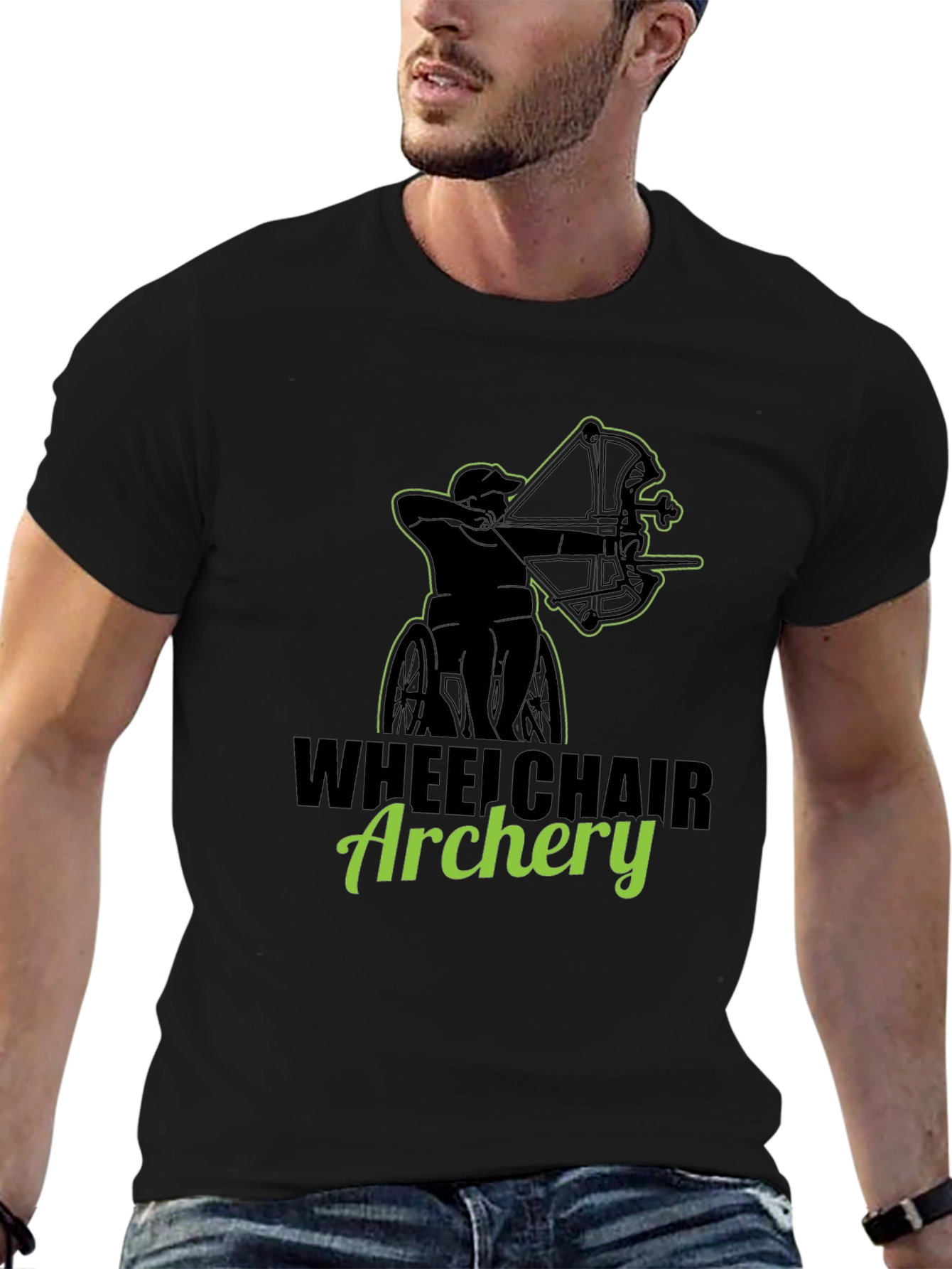 Wheelchair Archery Graphic T-Shirt