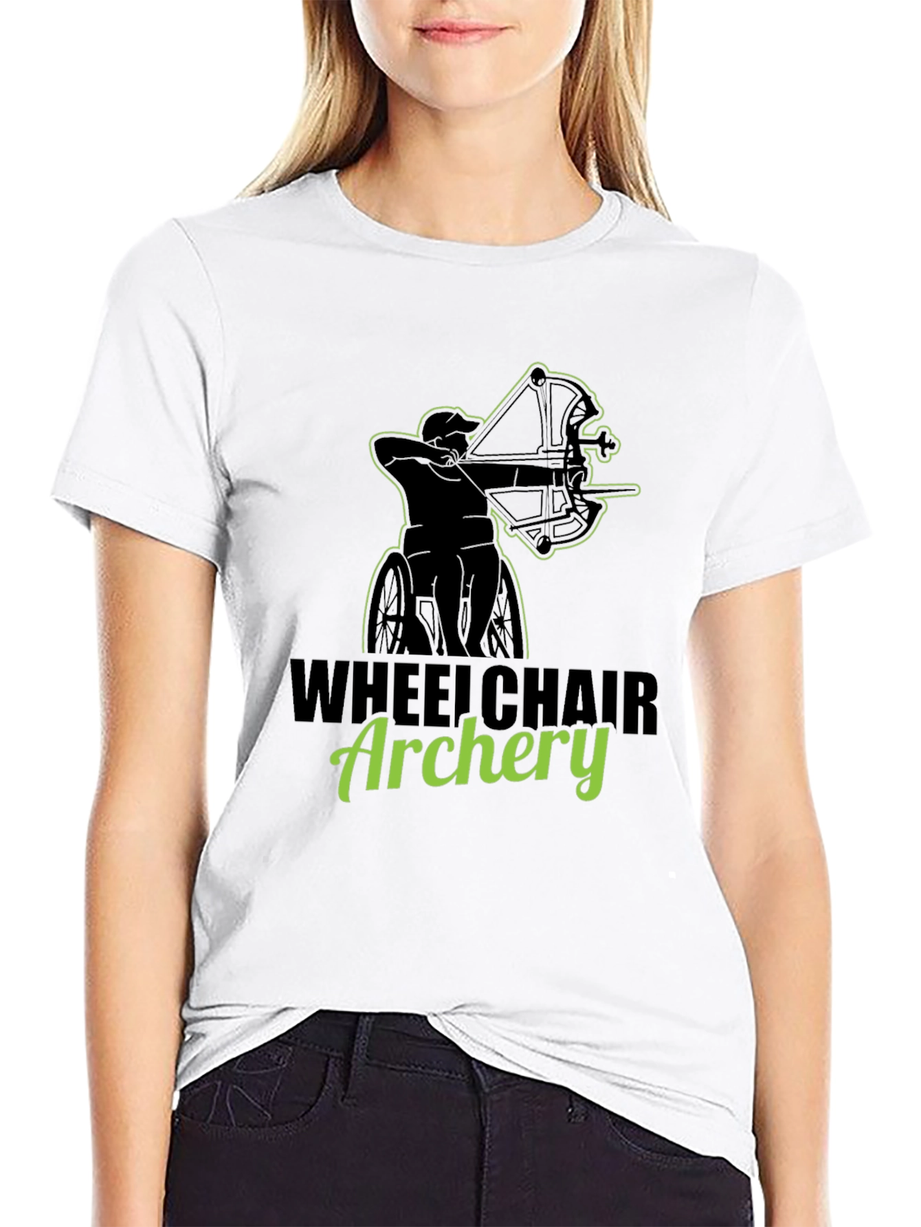 Wheelchair Archery Graphic T-Shirt