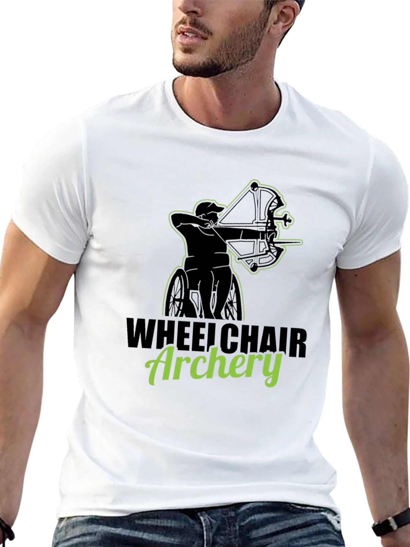 Wheelchair Archery Graphic T-Shirt