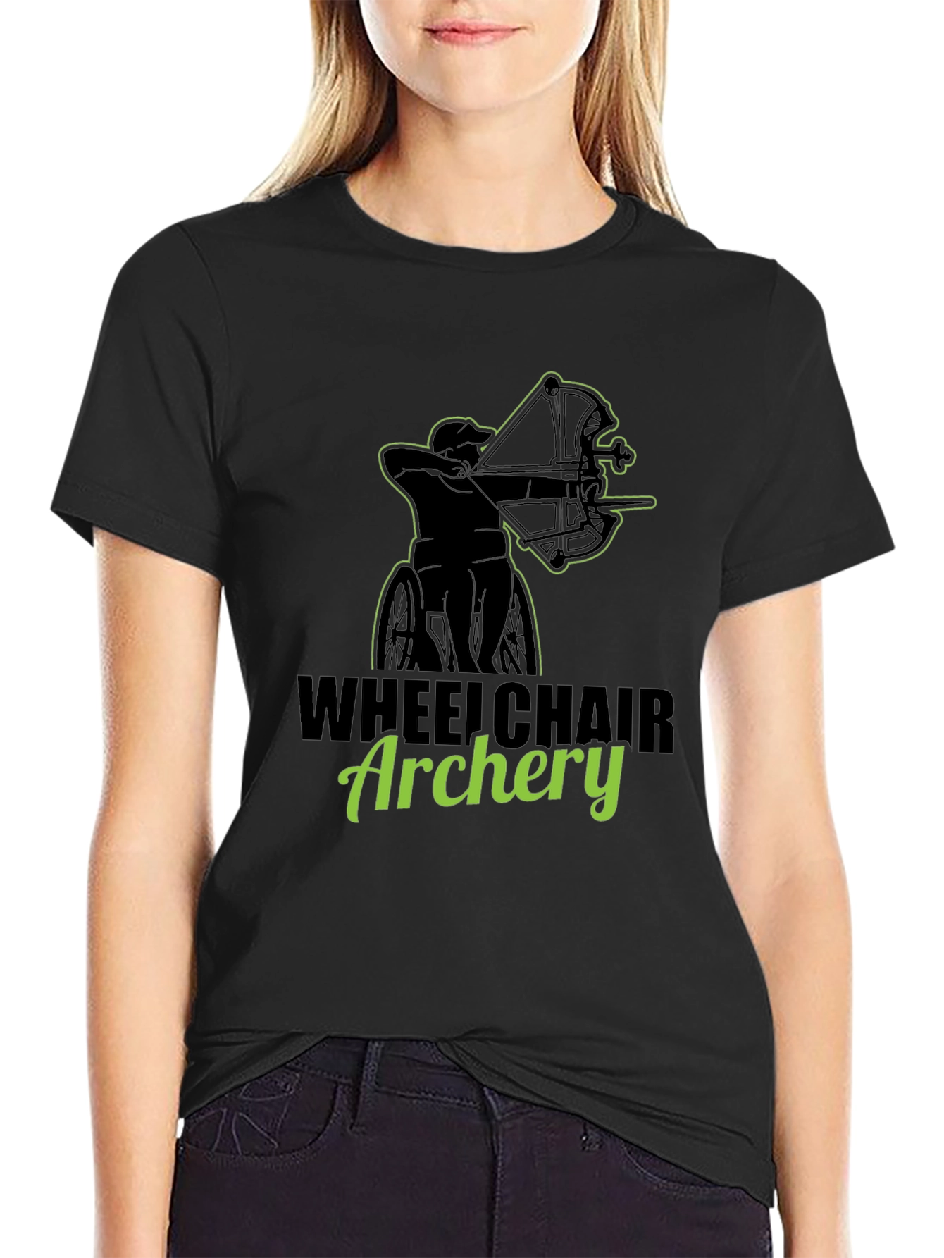 Wheelchair Archery Graphic T-Shirt