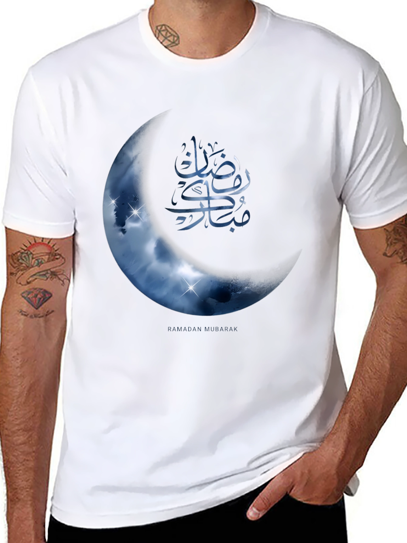 Ramadan Mubarak Crescent Moon T-Shirt