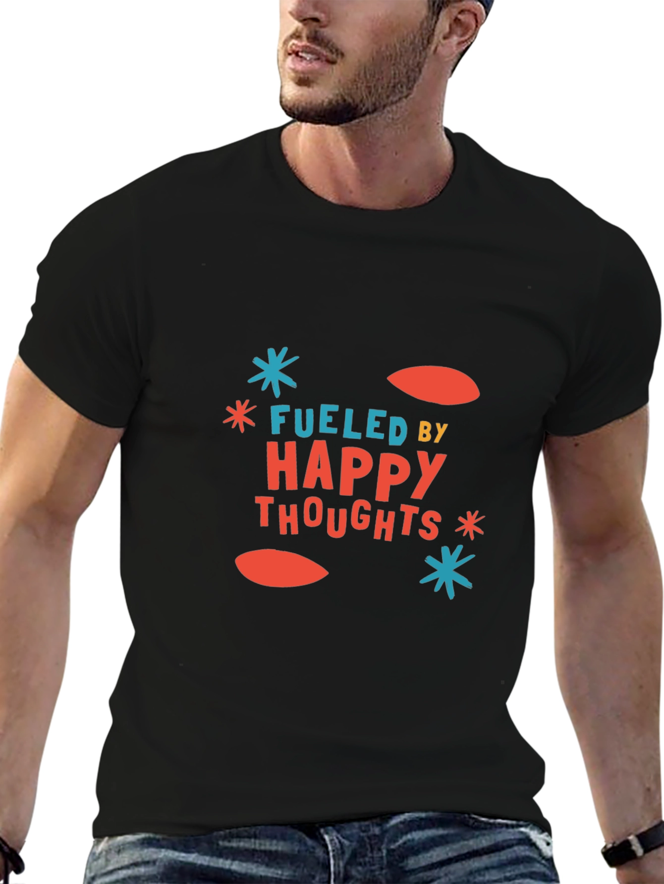 Fueled by Happy Thoughts Graphic Tee