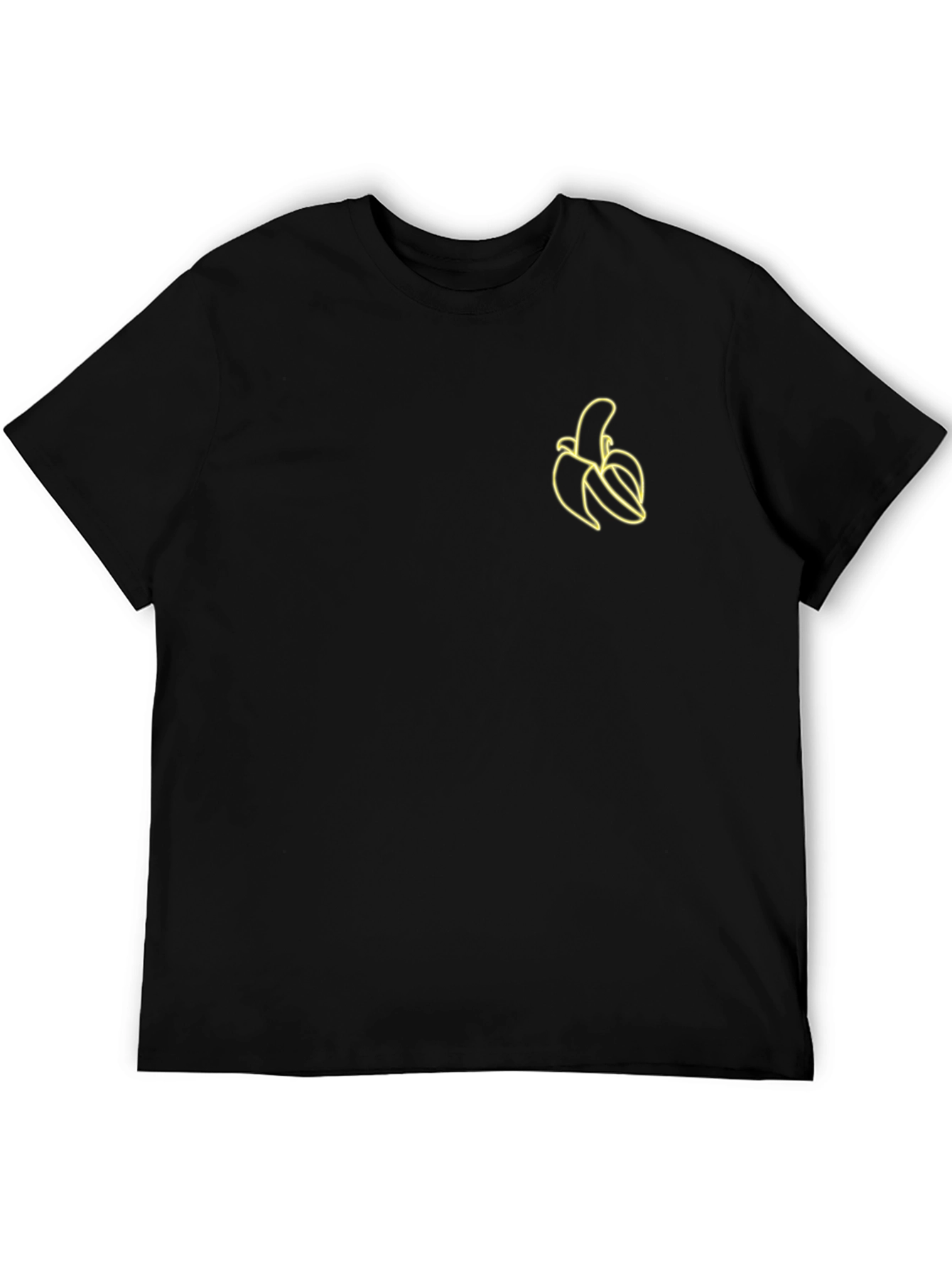 Banana Graphic Tee - Black Short Sleeve T-Shirt