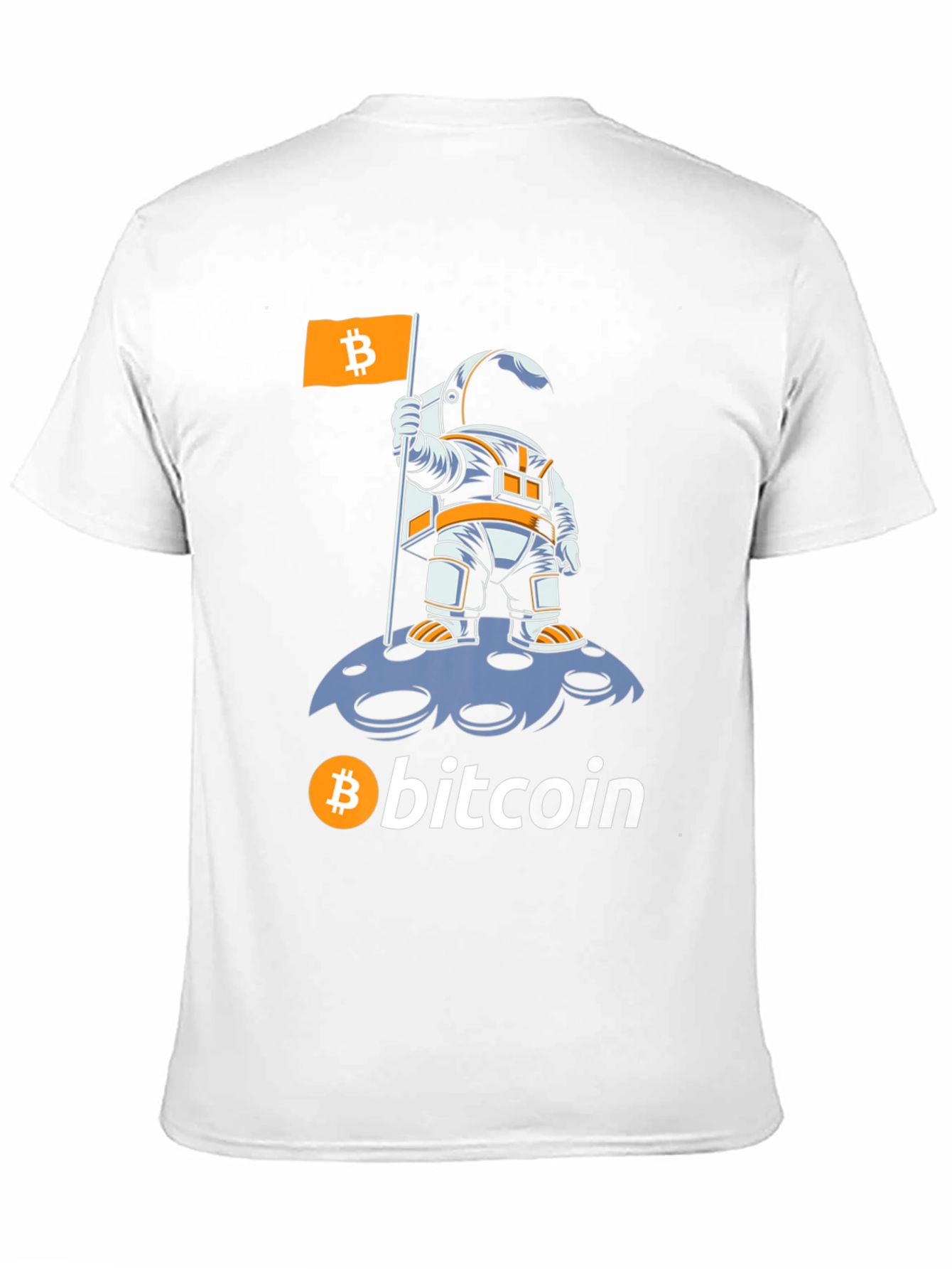 Bitcoin Astronaut T-Shirt - Crypto Moon Landing