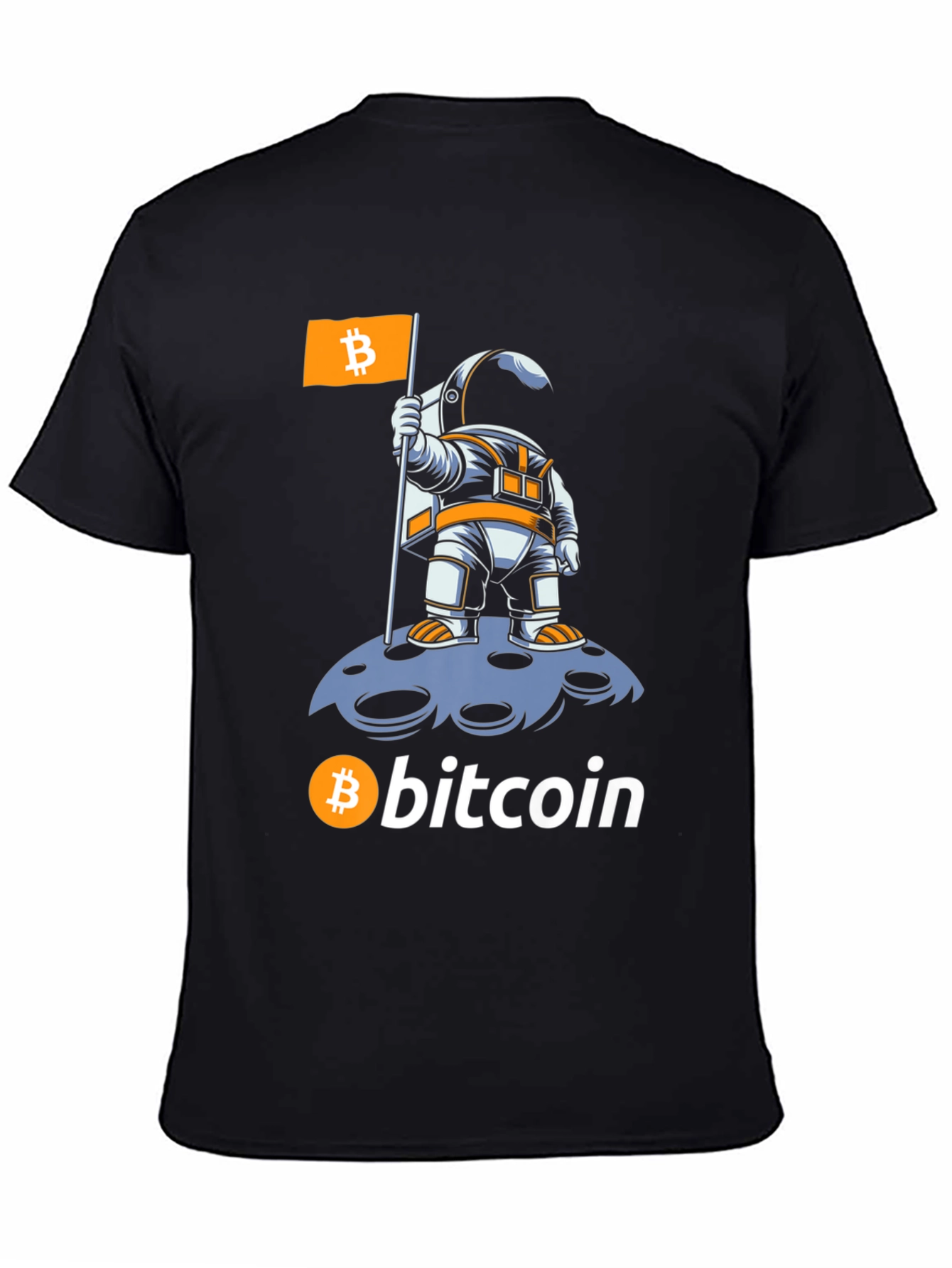 Bitcoin Astronaut T-Shirt - Crypto Moon Landing