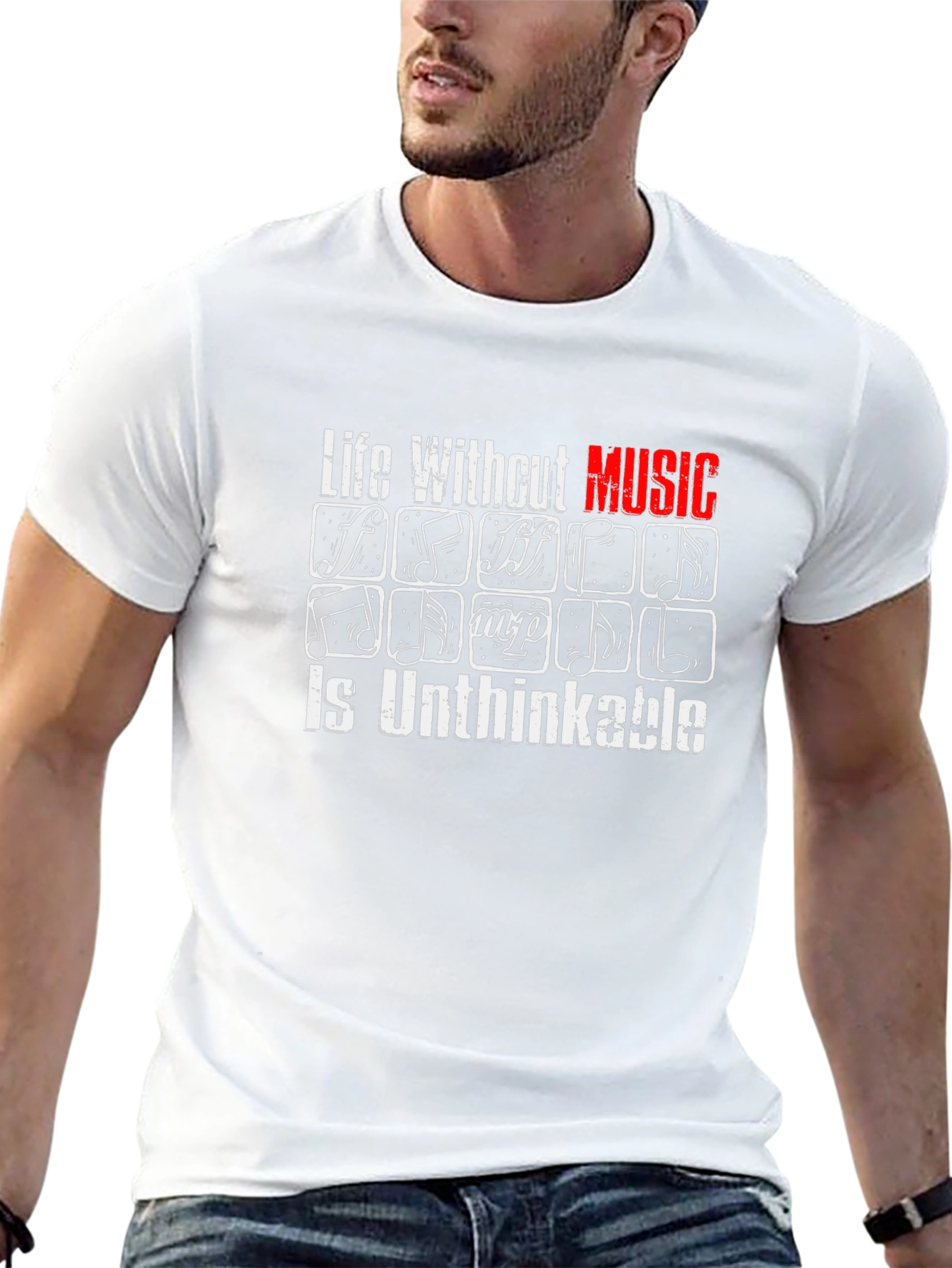 Life Without Music is Unthinkable Graphic Tee