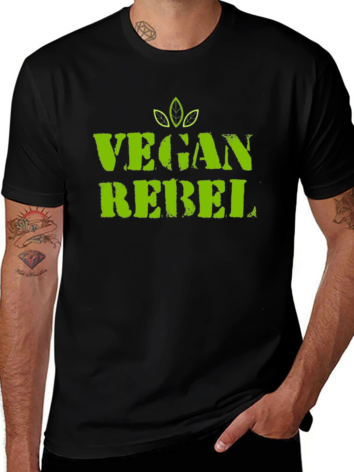 Vegan Rebel Graphic Tee - Cool & Comfortable