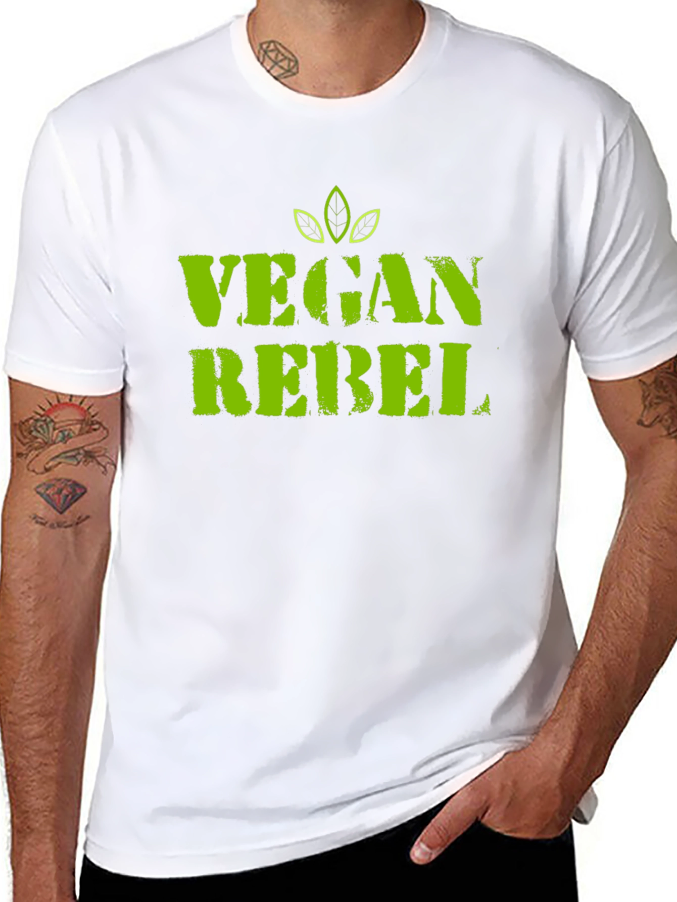 Vegan Rebel Graphic Tee - Cool & Comfortable