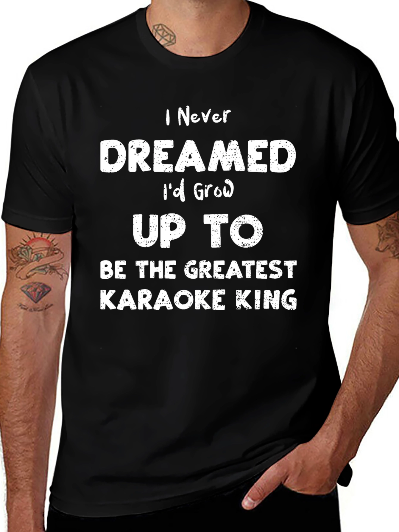 Greatest Karaoke King T-Shirt - Funny Music Lover Tee